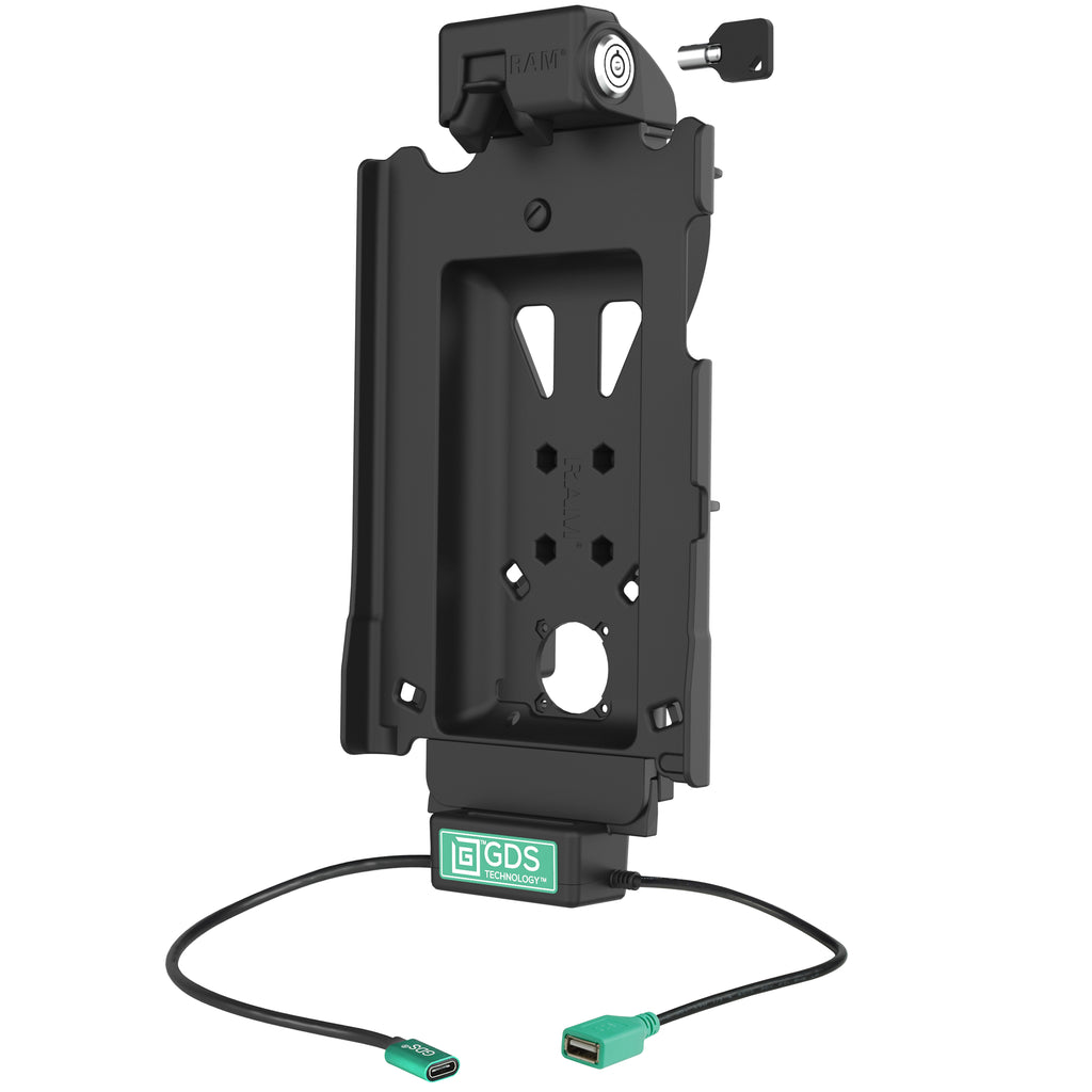 Vergrendelbare GDS® Tough-Dock™ + Enkele USB-A voor Samsung Tab A11+ & Tab A9+ - RAM Mounts RAM-GDS-DOCKL-SAM88CDU afbeelding 2