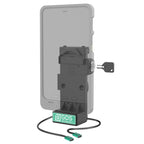 GDS® Uni-Conn™ Vergrendelbare Veerspanning Geladen Stroom + Enkele USB-C Dock - RAM Mounts RAM-GDS-DOCKL-V12-U1CP-CU afbeelding 2