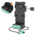 GDS uni conn vergrendelbare veerbelaste stroom USB a dock verwarmde pennen - RAM Mounts RAM-GDS-DOCKL-V12-U1CPDHU