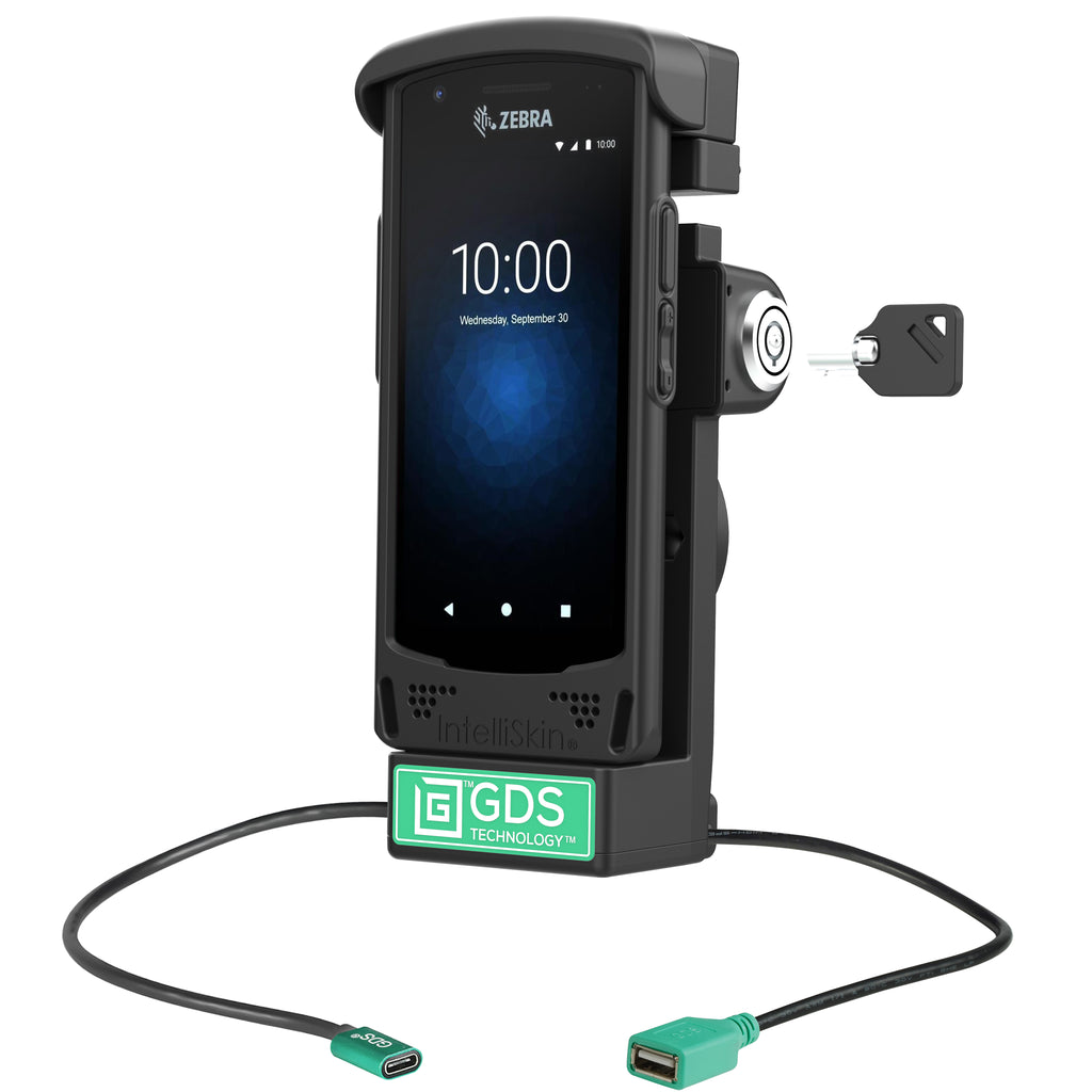 GDS vergrendelbaar aangedreven dock USB a voor zebra EC5055 - RAM Mounts RAM-GDS-DOCKL-V12-ZE16CPDU