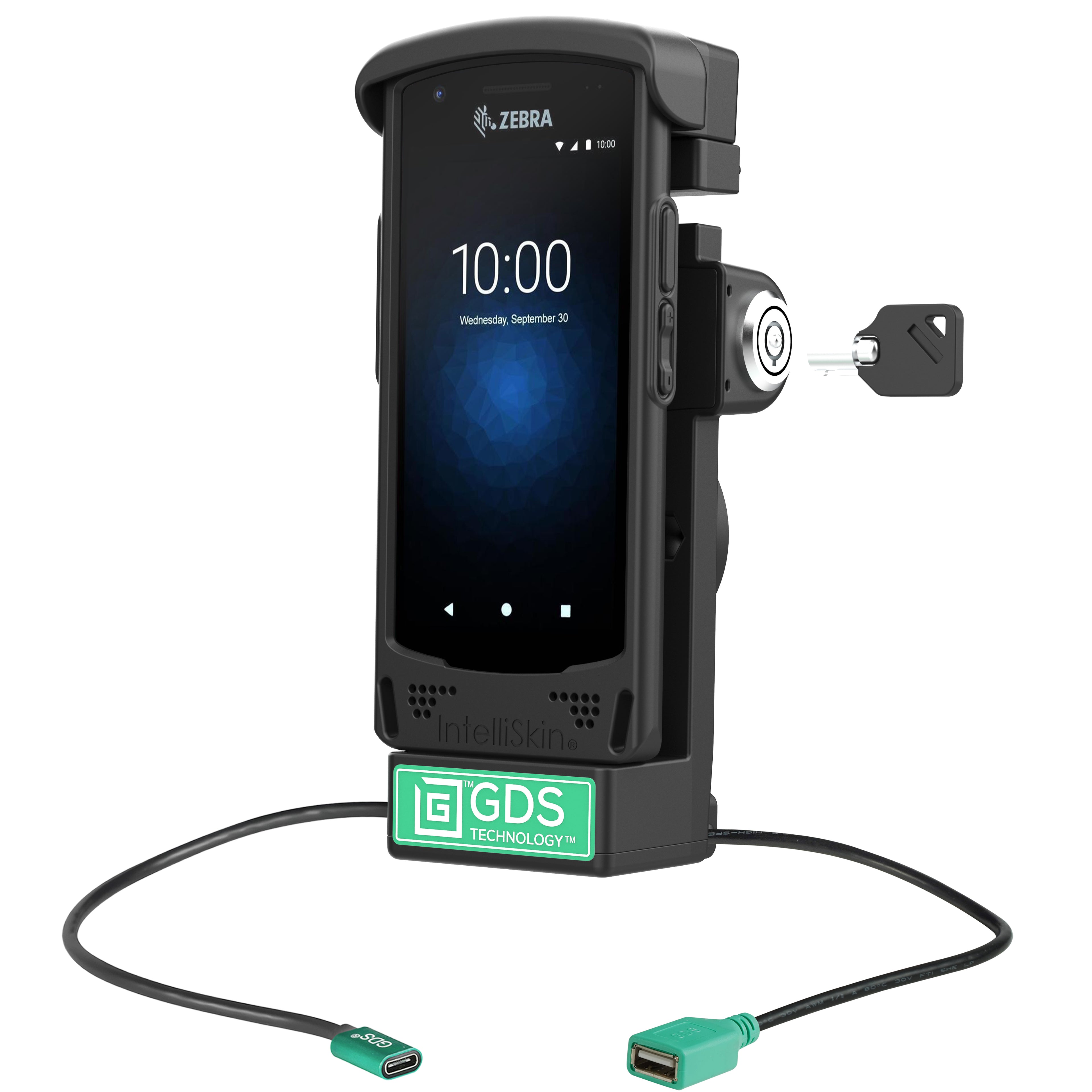 GDS® Vergrendelbaar Aangedreven Dock + USB-A voor Zebra EC50/55 - RAM Mounts RAM-GDS-DOCKL-V12-ZE16CPDU afbeelding 1