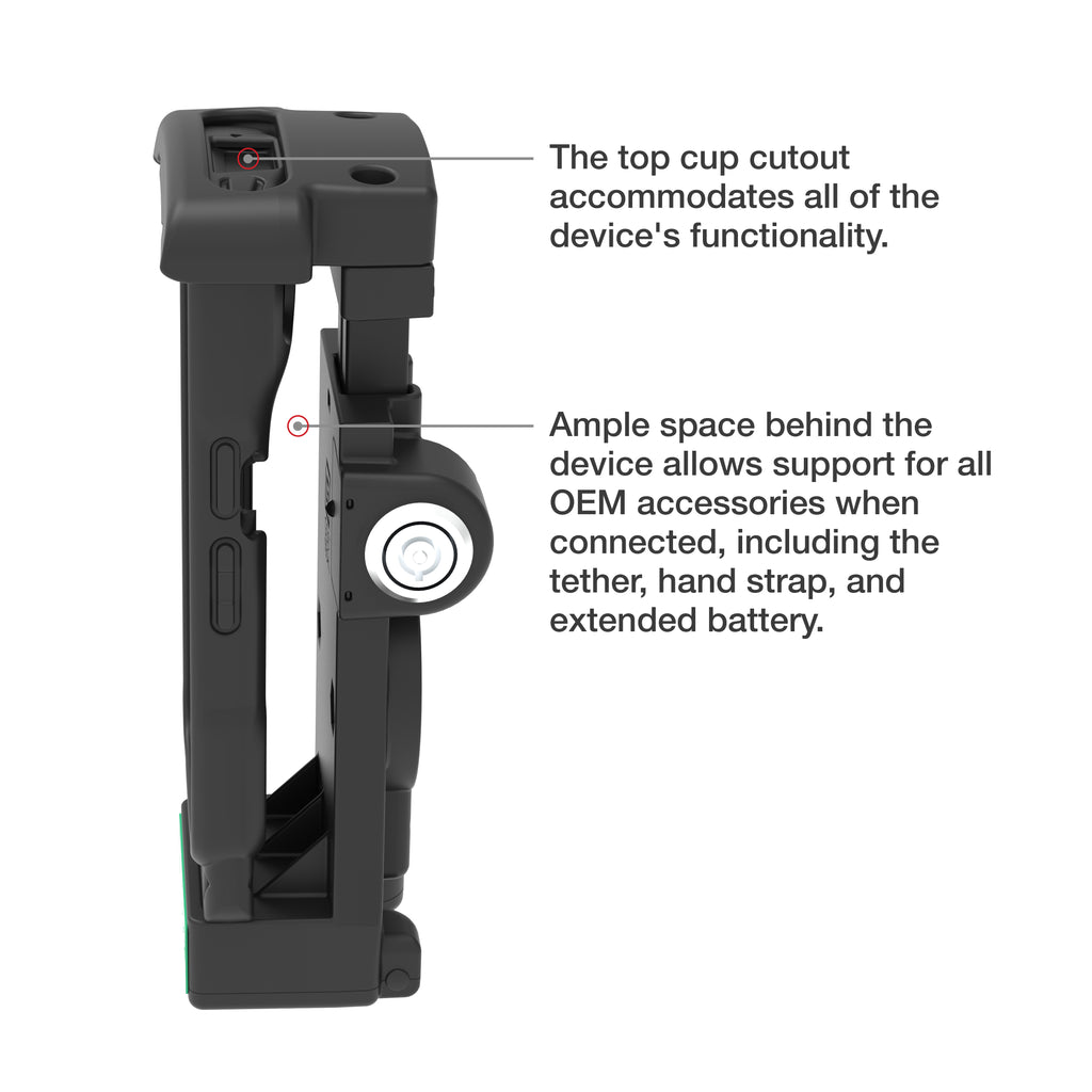 GDS® Vergrendelend Aangedreven Dock voor Zebra TC2x & TC5x - RAM Mounts RAM-GDS-DOCKL-V12-ZE2434CPU afbeelding 6