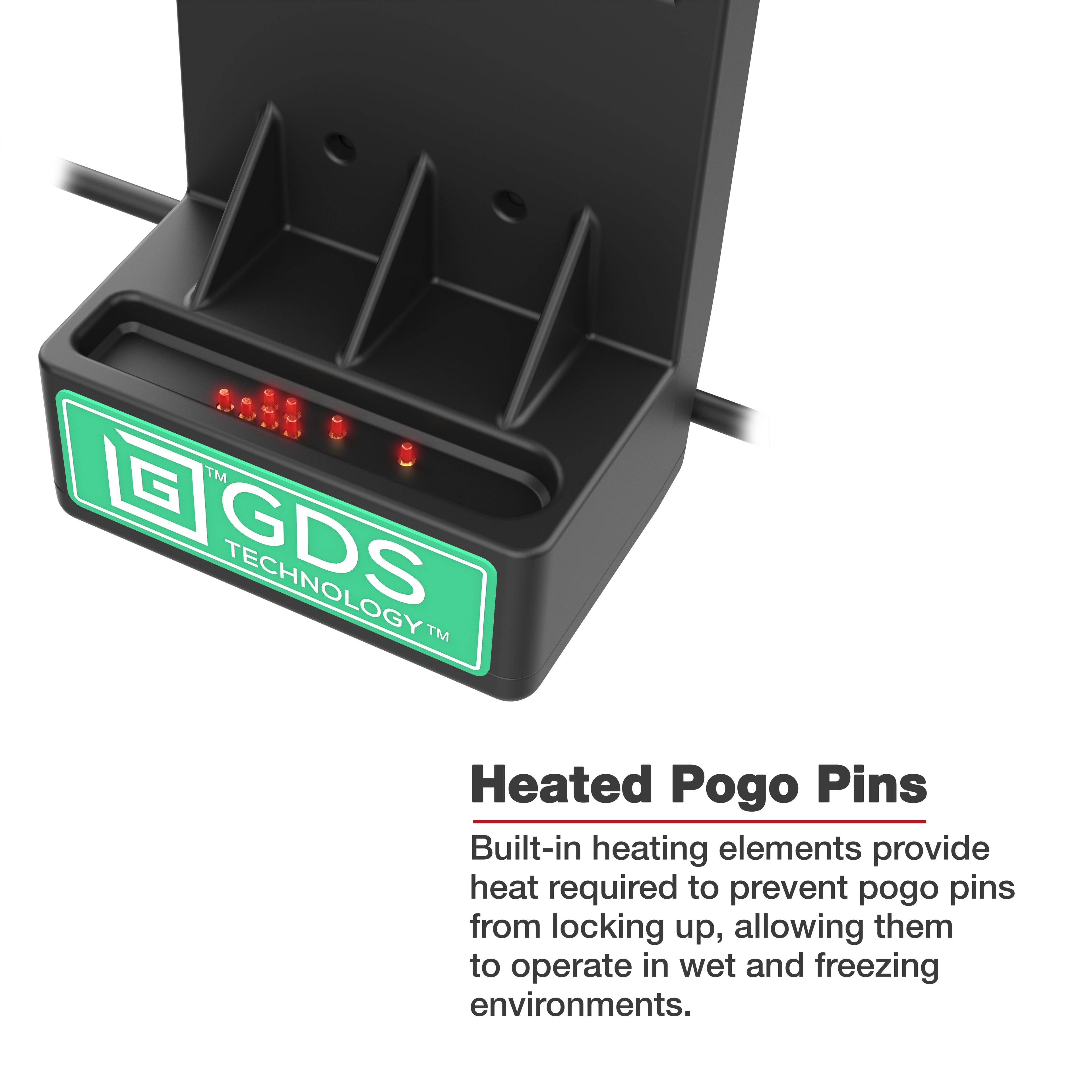 GDS® Vergrendelbaar Aangedreven Dock + USB-A voor Zebra TC73/78 - Verwarmde Pinnen - RAM Mounts RAM-GDS-DOCKL-V12-ZE35CPDHU afbeelding 4