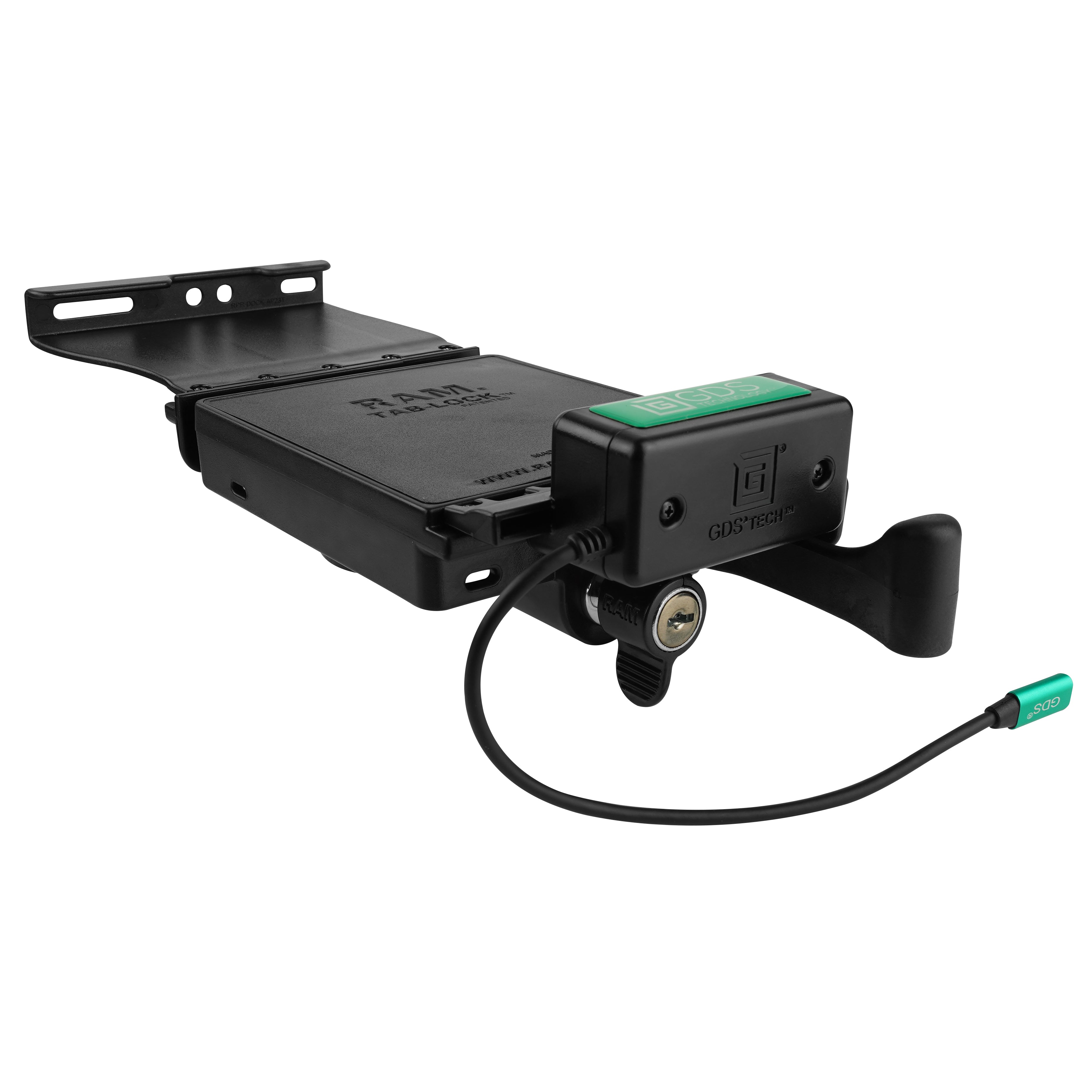 GDS® Vergrendelbaar Voertuig Dock voor Apple iPad Pro 11" (1e - 3e generatie) - RAM Mounts RAM-GDS-DOCKL-V2-AP23CPU afbeelding 4