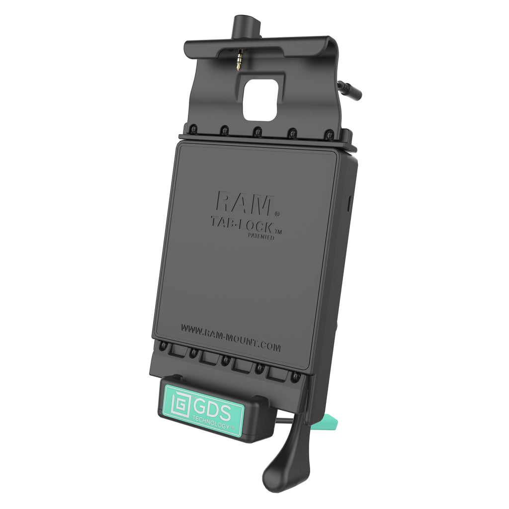 GDS® Voertuig Dock met Audiokabel voor Samsung Tab A 8.0 (2018) SM-T387 - RAM Mounts RAM-GDS-DOCKL-V2-SAM40-AUD1U afbeelding 1