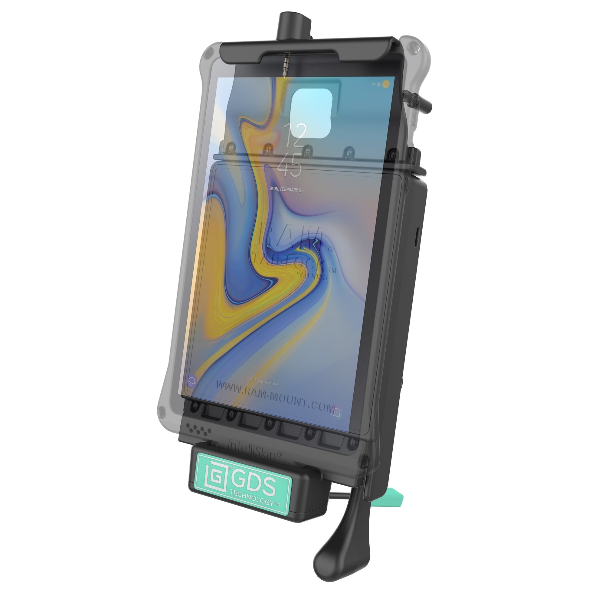 GDS® Voertuig Dock met Audiokabel voor Samsung Tab A 8.0 (2018) SM-T387 - RAM Mounts RAM-GDS-DOCKL-V2-SAM40-AUD1U afbeelding 2