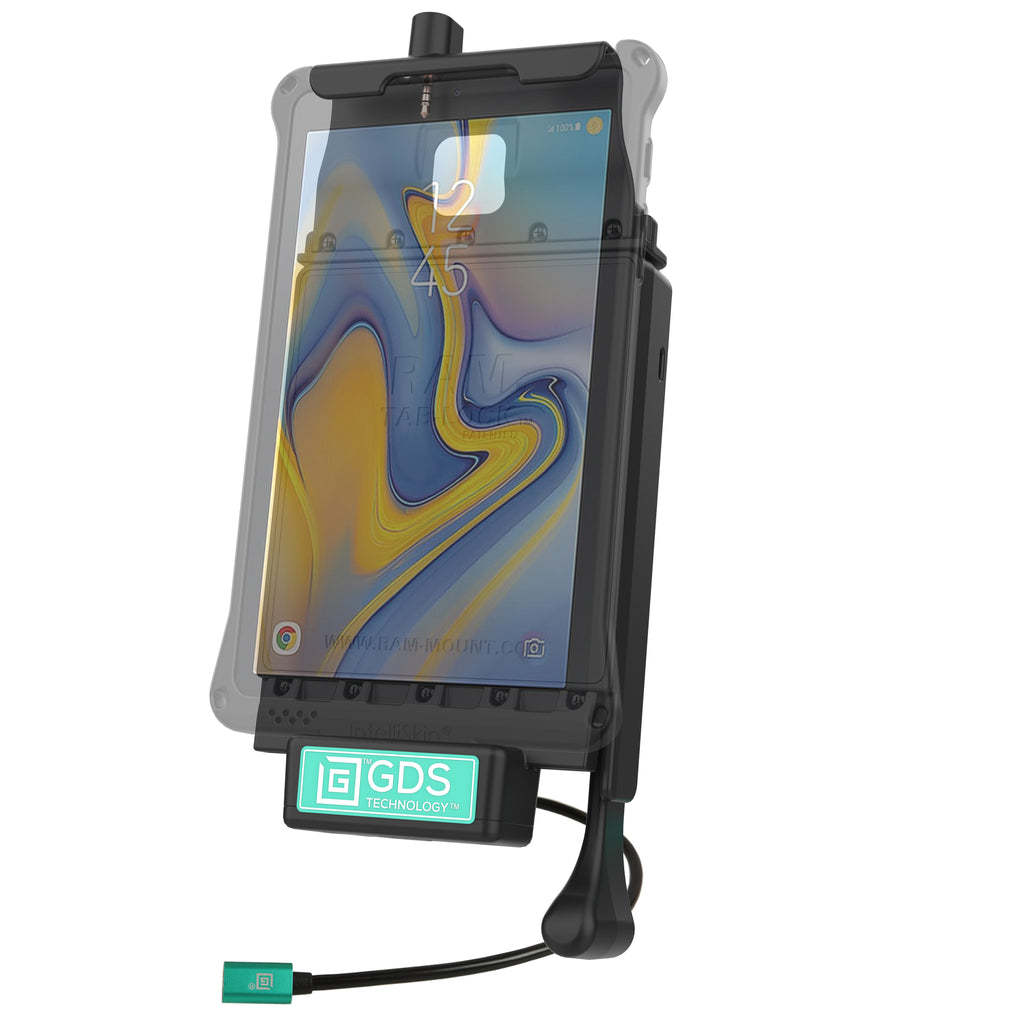 GDS® Voertuig Dock met Audiokabel voor Samsung Tab A 8.0 (2018) SM-T387 - RAM Mounts RAM-GDS-DOCKL-V2-SAM40C-AUD1U afbeelding 2
