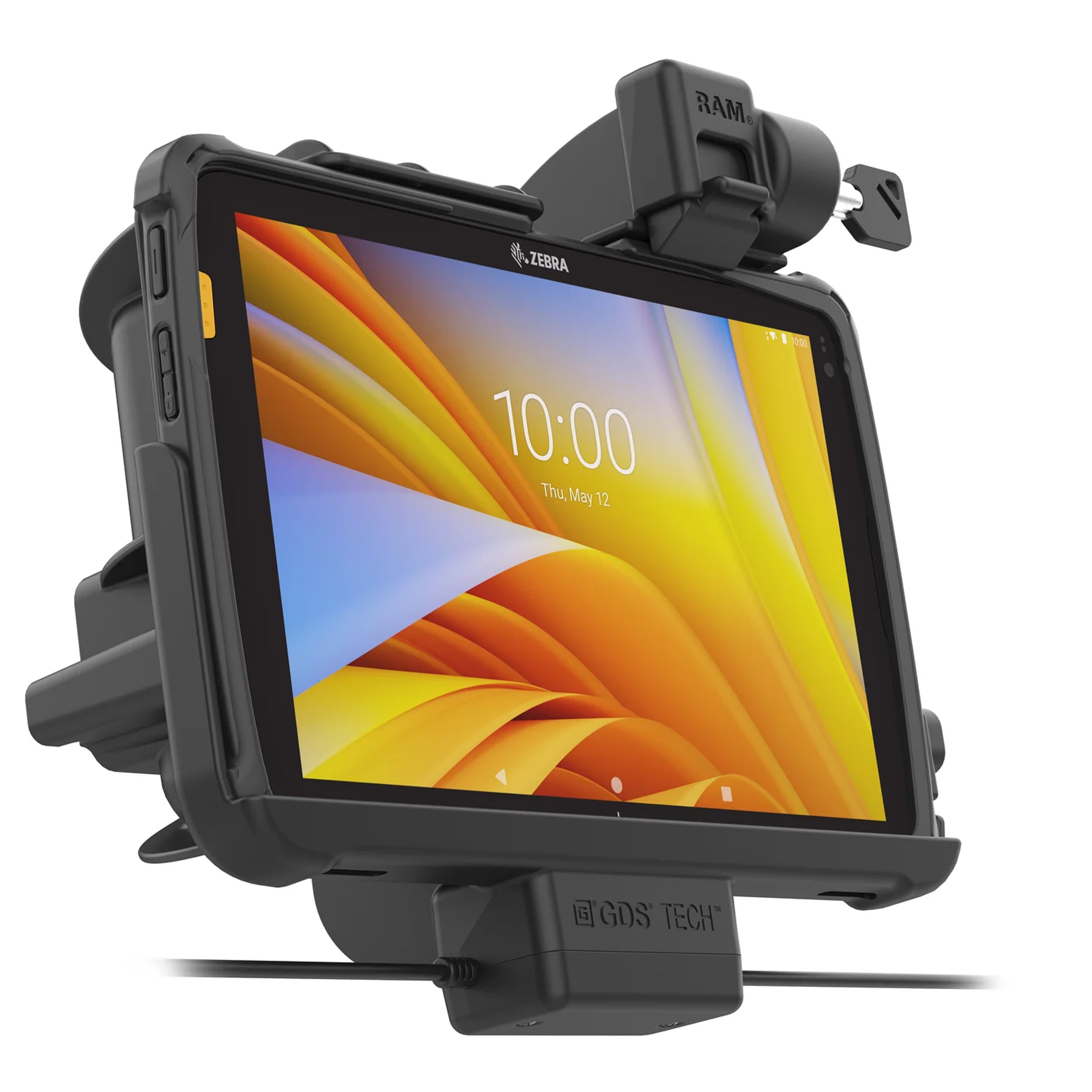 Vergrendelende GDS® Dock + USB-A & RJ45 voor Zebra ET401 25,40 cm (10") met IntelliSkin® - RAM Mounts RAM-GDS-DOCKL-ZE21-RJ45AU afbeelding 5