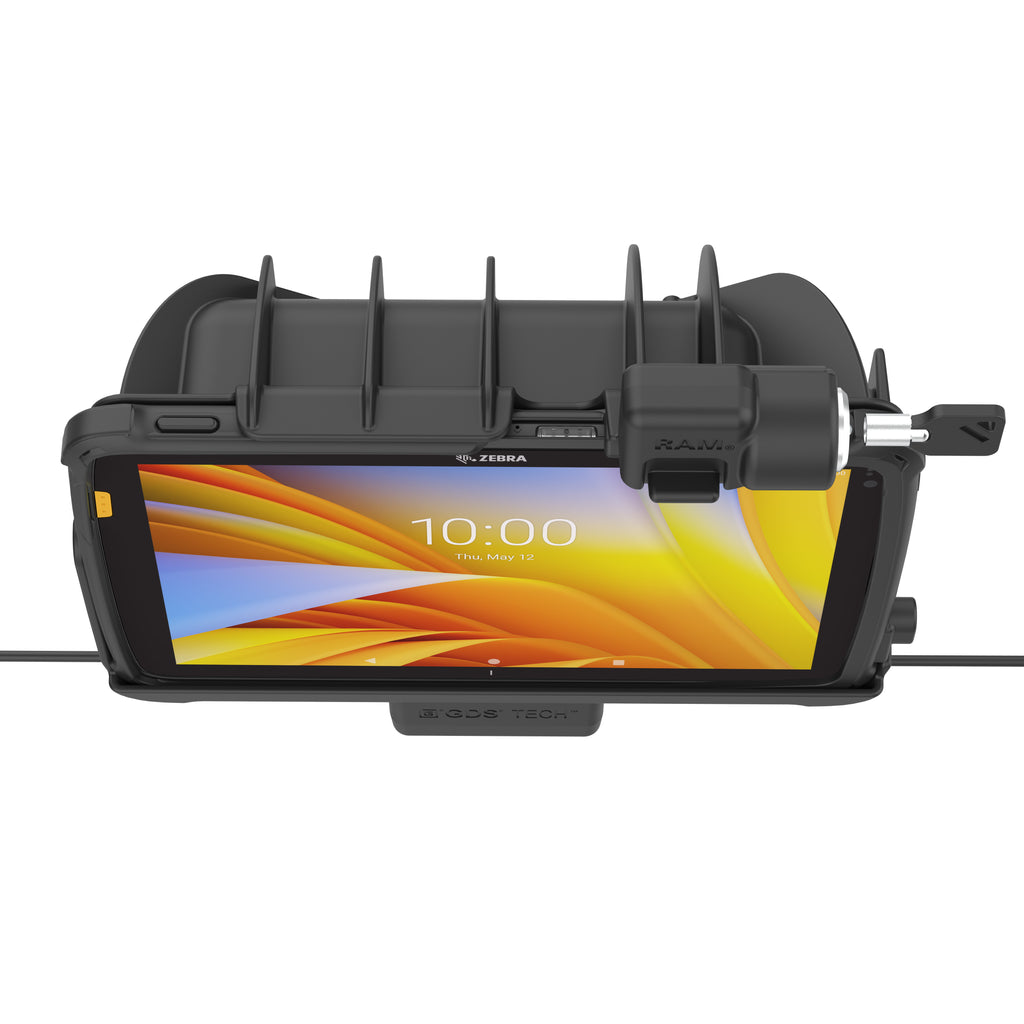 Vergrendelbare GDS® Dock + Data voor Zebra ET401 & ET10,16 cm (4") X 25,40 cm (10") met IntelliSkin® - RAM Mounts RAM-GDS-DOCKL-ZE21PDU afbeelding 6