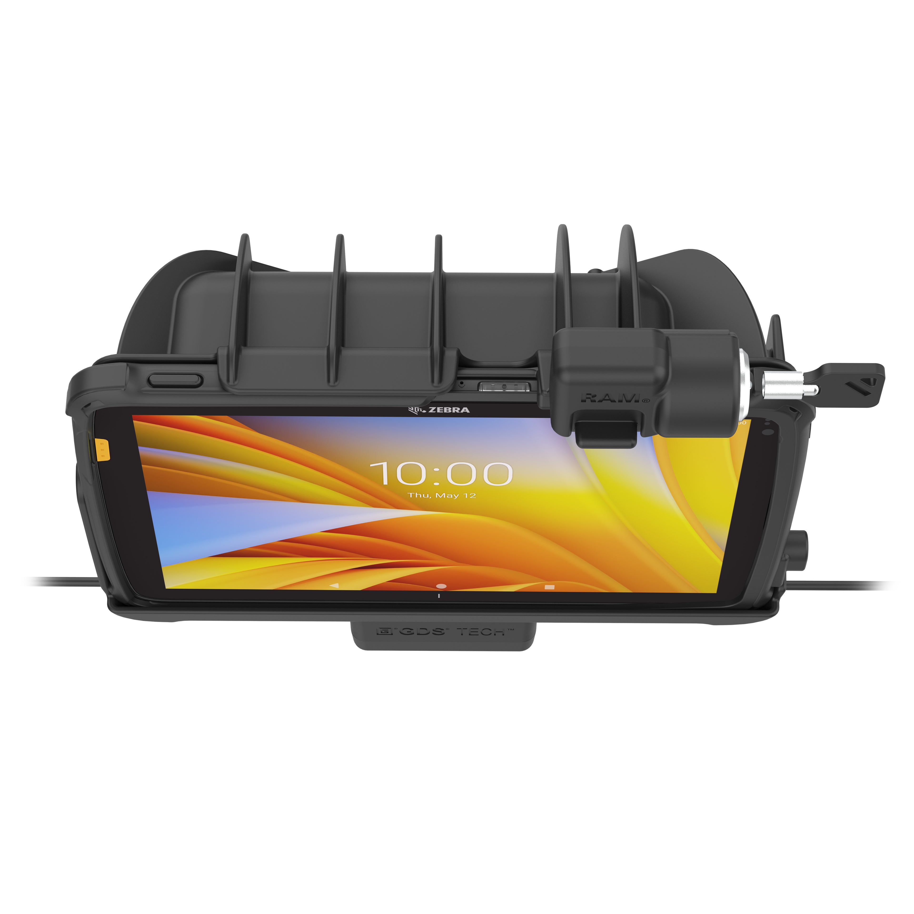 Vergrendelbare GDS® Powered oplaadstation voor Zebra ET401 & ET10,16 cm (4") X 25,40 cm (10") met IntelliSkin® - RAM Mounts RAM-GDS-DOCKL-ZE21PU afbeelding 6