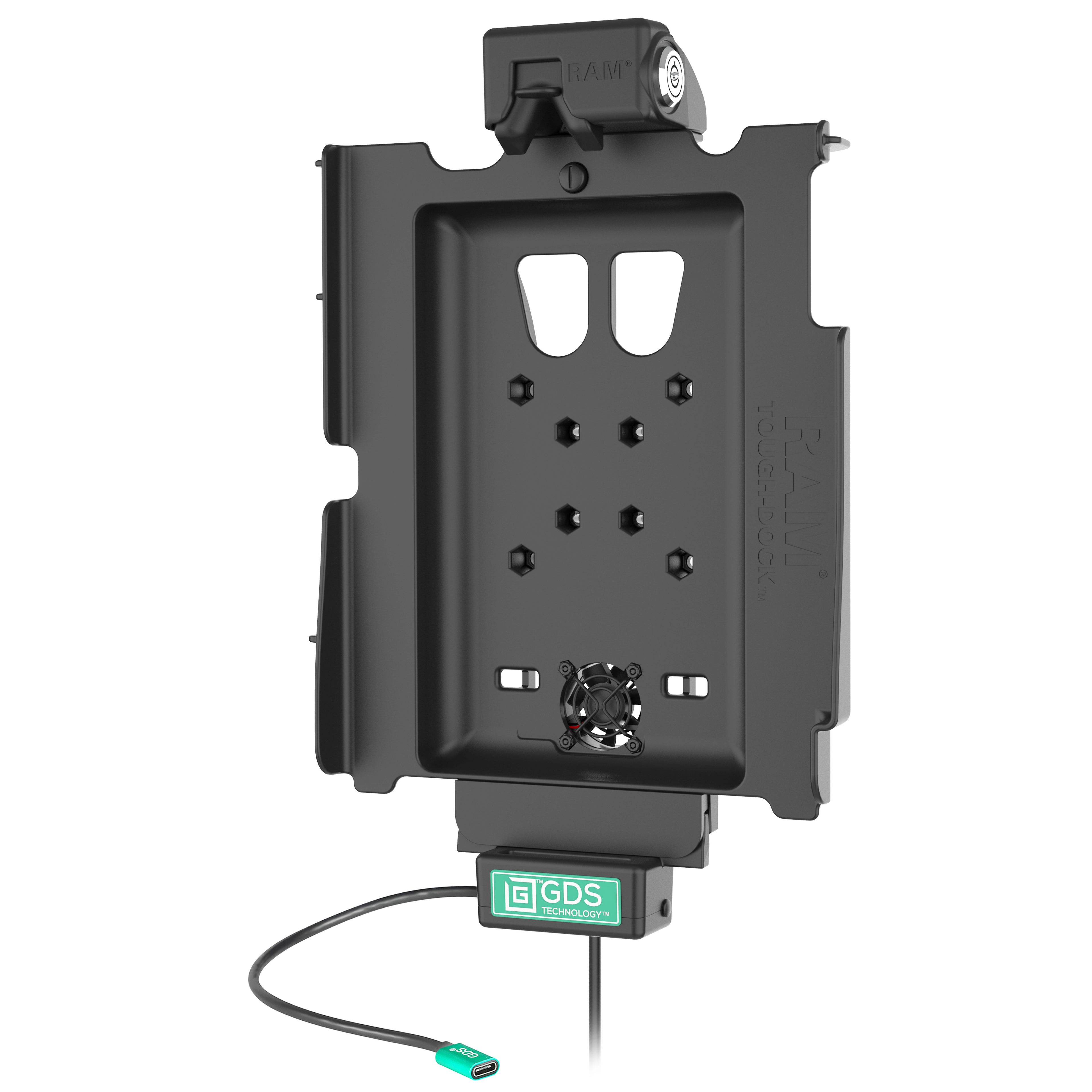Locking GDS® Cool-Dock™ voor iPad Pro 12.9 3rd - 6th Gen, Pro 13 & Air 13 - RAM Mounts RAM-GDS-DOCKLF-AP37CPU afbeelding 2
