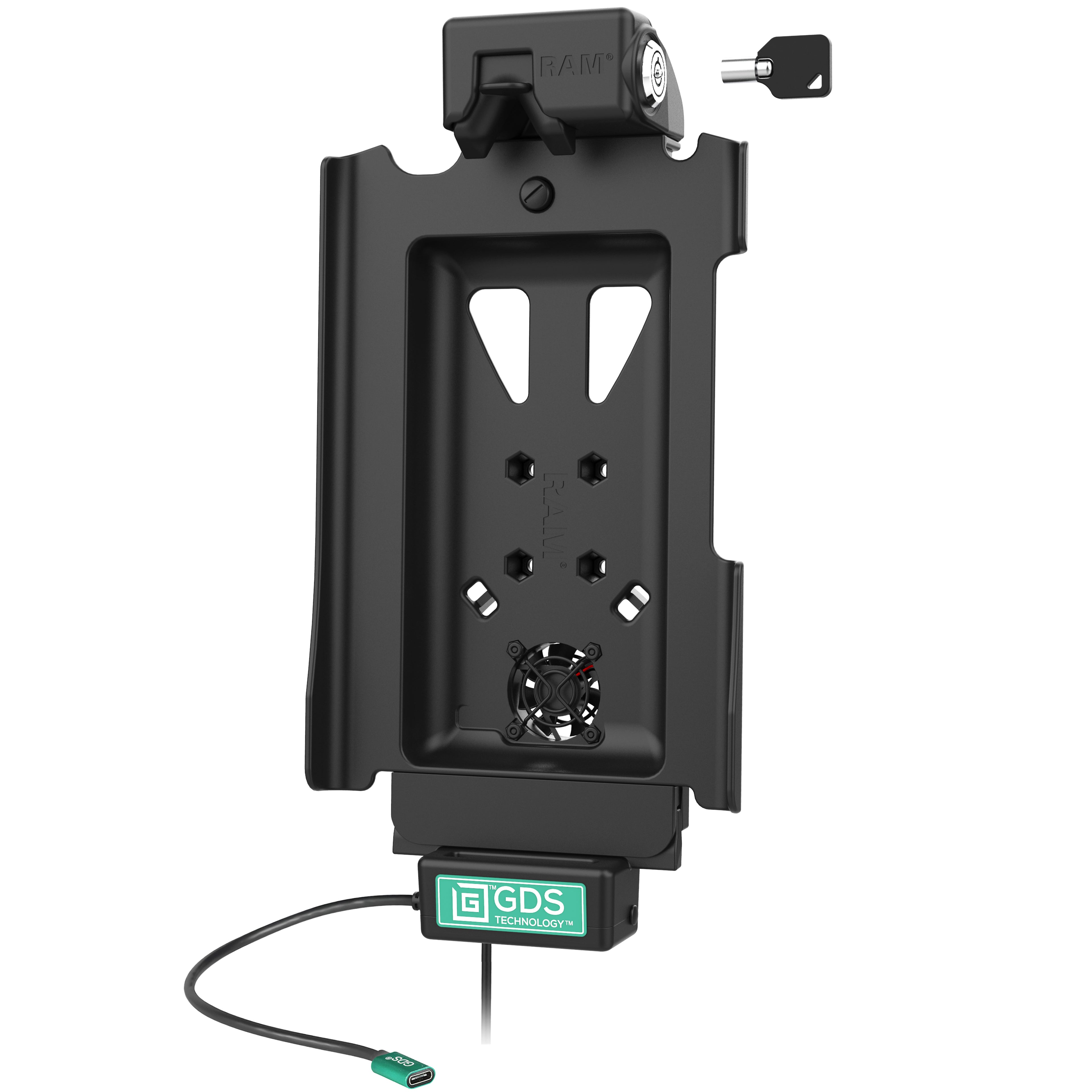 GDS® Cool-Dock™ vergrendelen voor Samsung Tab A7 10.4 - RAM Mounts RAM-GDS-DOCKLF-SAM75CPU afbeelding 2
