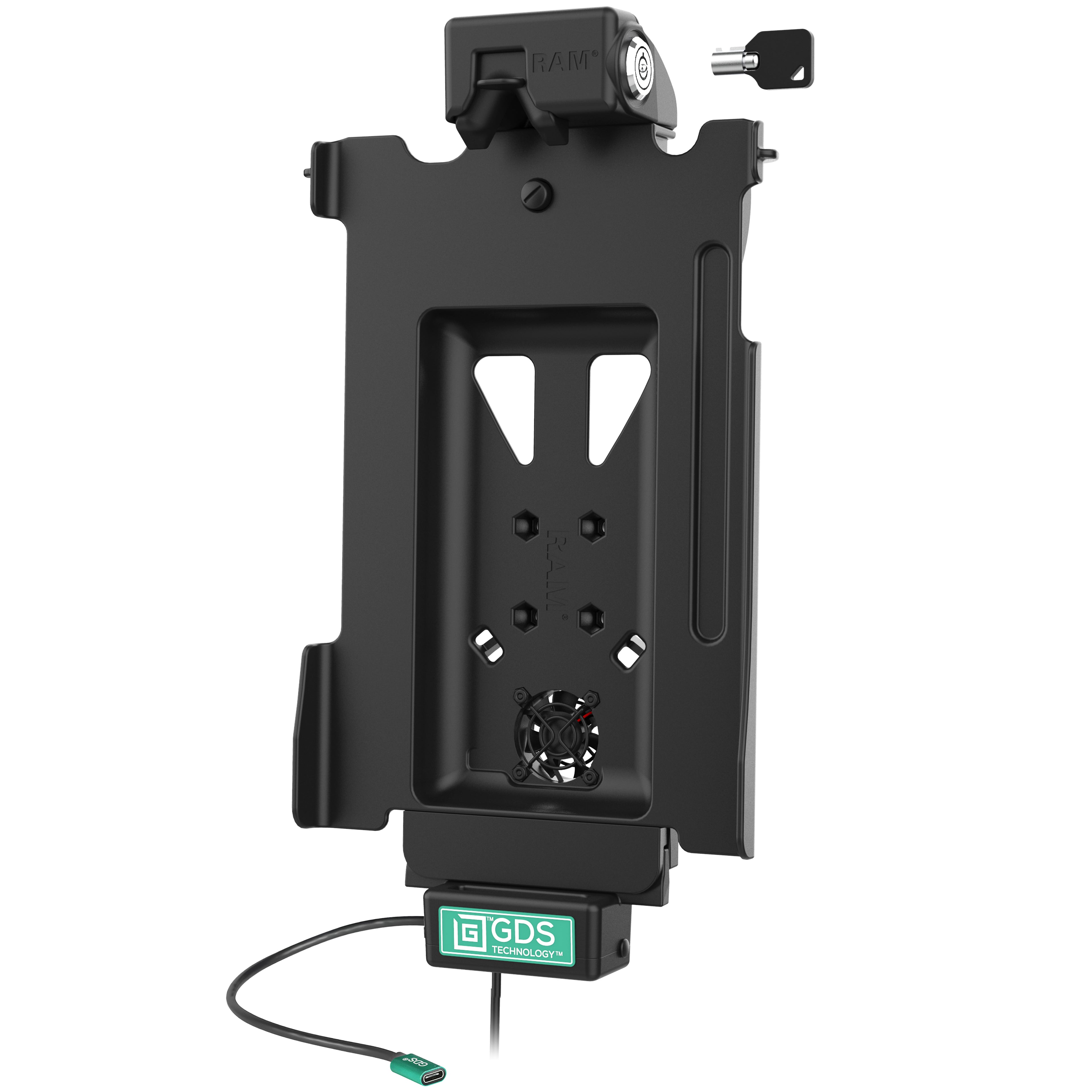 Vergrendeling GDS® Cool-Dock™ voor Samsung Tab S10+, S9+, S8+ & Meer - RAM Mounts RAM-GDS-DOCKLF-SAM78CPU afbeelding 2