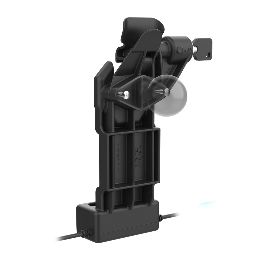 GDS® Uni-Conn™ Links Vergrendelingsdock + Dubbele USB-A met Ontgrendelingshendel - RAM Mounts RAM-GDS-DOCKLL-U1CD2U afbeelding 5