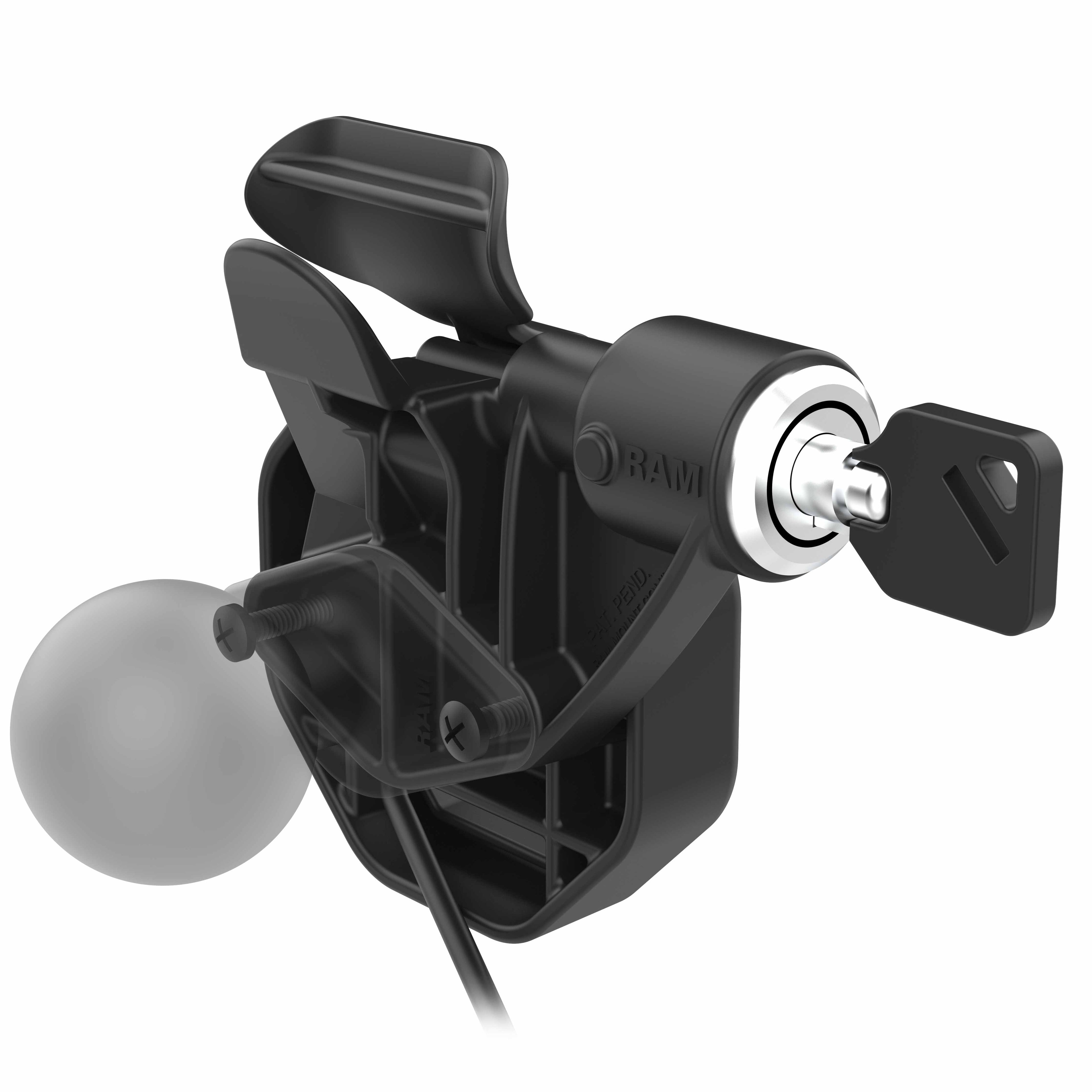 GDS® Uni-Conn™ Gegoktioneerd linker vergrendelende Dock met USB-C aansluiting - RAM Mounts RAM-GDS-DOCKLL-U3CPU afbeelding 3