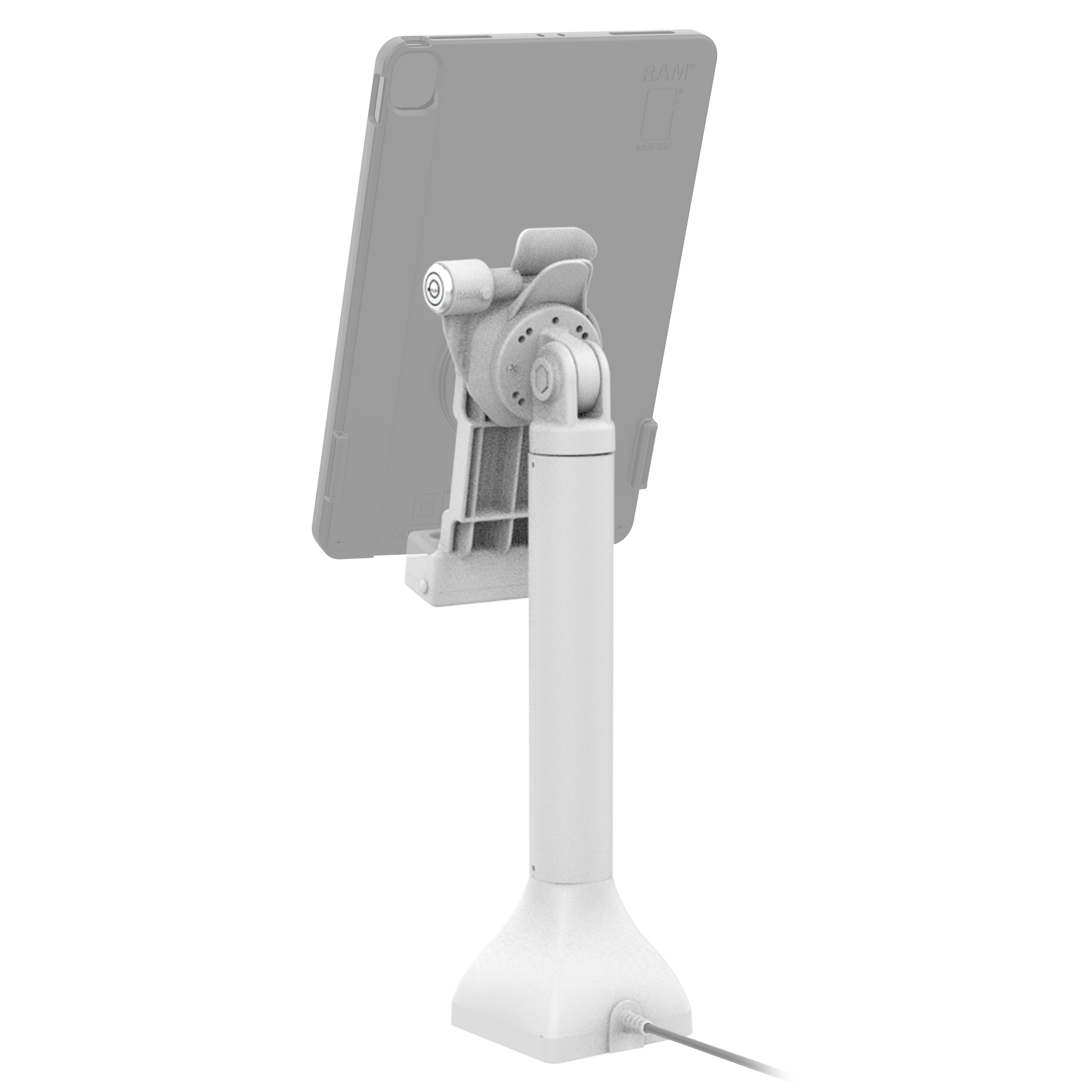 GDS® Uni-Conn™ 35,56 cm (14") Pedestal Dock met slot en oplaadfunctie via PoE - Grijs - RAM Mounts RAM-GDS-DOCKLR-D11-14-U1E-GRY afbeelding 3