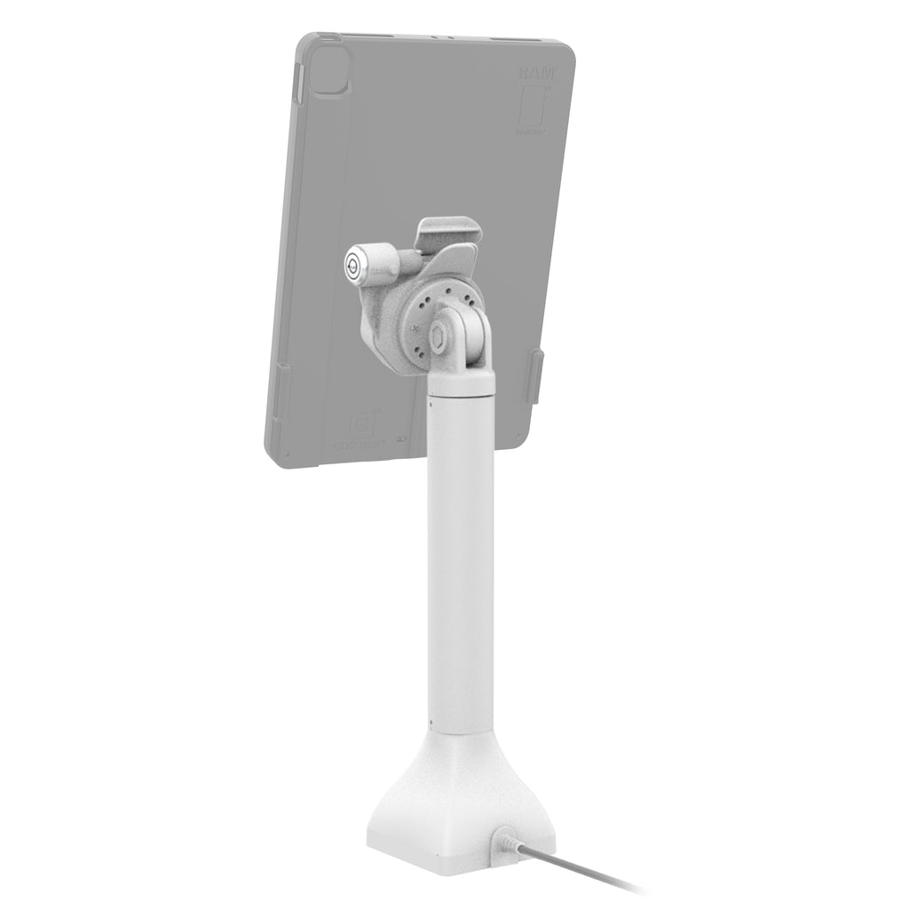 GDS® Uni-Conn™ 35,56 cm (14") Pedestal Dock met slot en oplaadfunctie via USB-C - Grijs - RAM Mounts RAM-GDS-DOCKLR-D11-14-U3C-GRY afbeelding 3