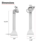 GDS® Uni-Conn™ 35,56 cm (14") Pedestal Dock met slot en oplaadfunctie via USB-C - Grijs - RAM Mounts RAM-GDS-DOCKLR-D11-14-U3C-GRY afbeelding 5