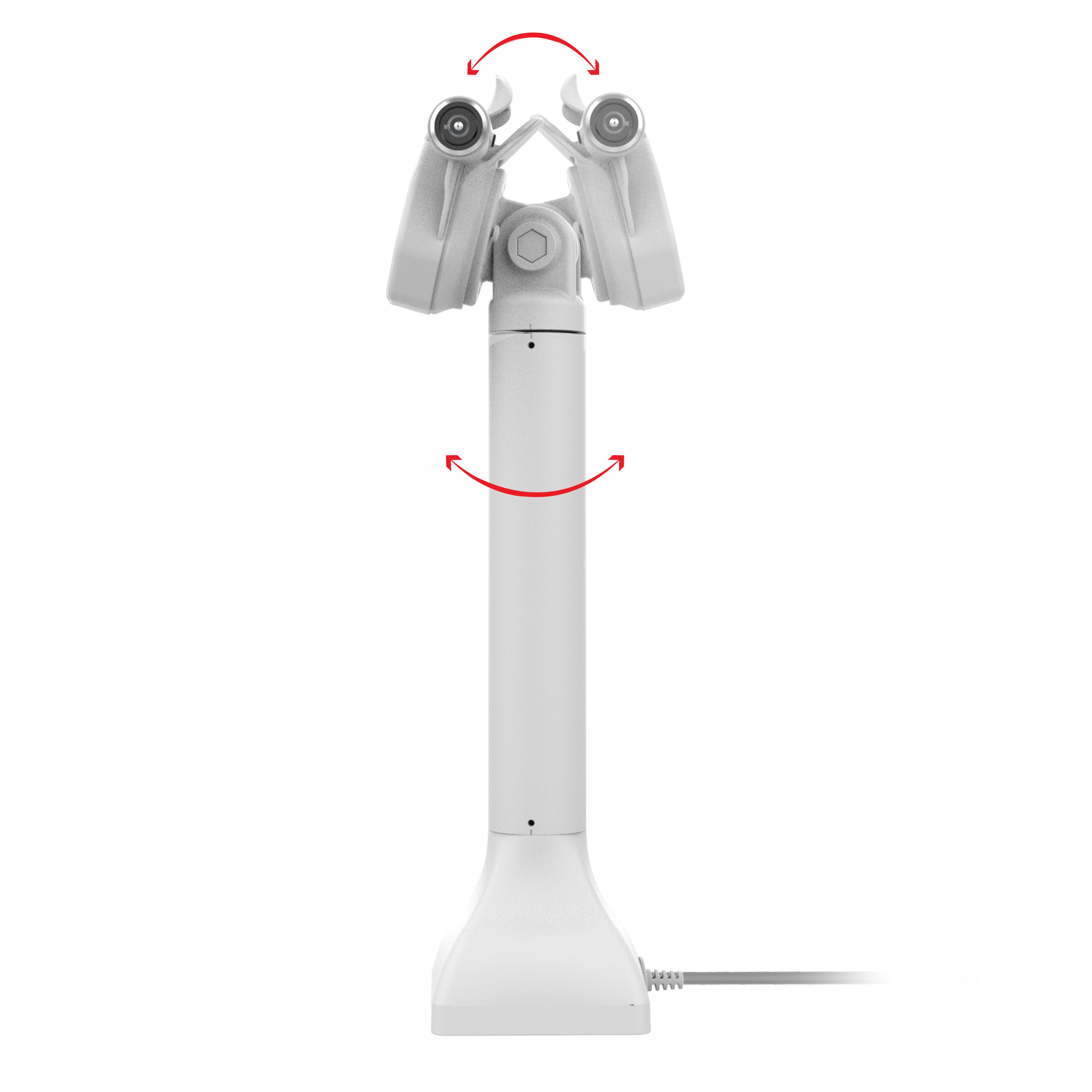 GDS® Uni-Conn™ 35,56 cm (14") Pedestal-Dock met slot en oplaadfunctie via PoE - Grijs - RAM Mounts RAM-GDS-DOCKLR-D11-14-U3E-GRY afbeelding 4