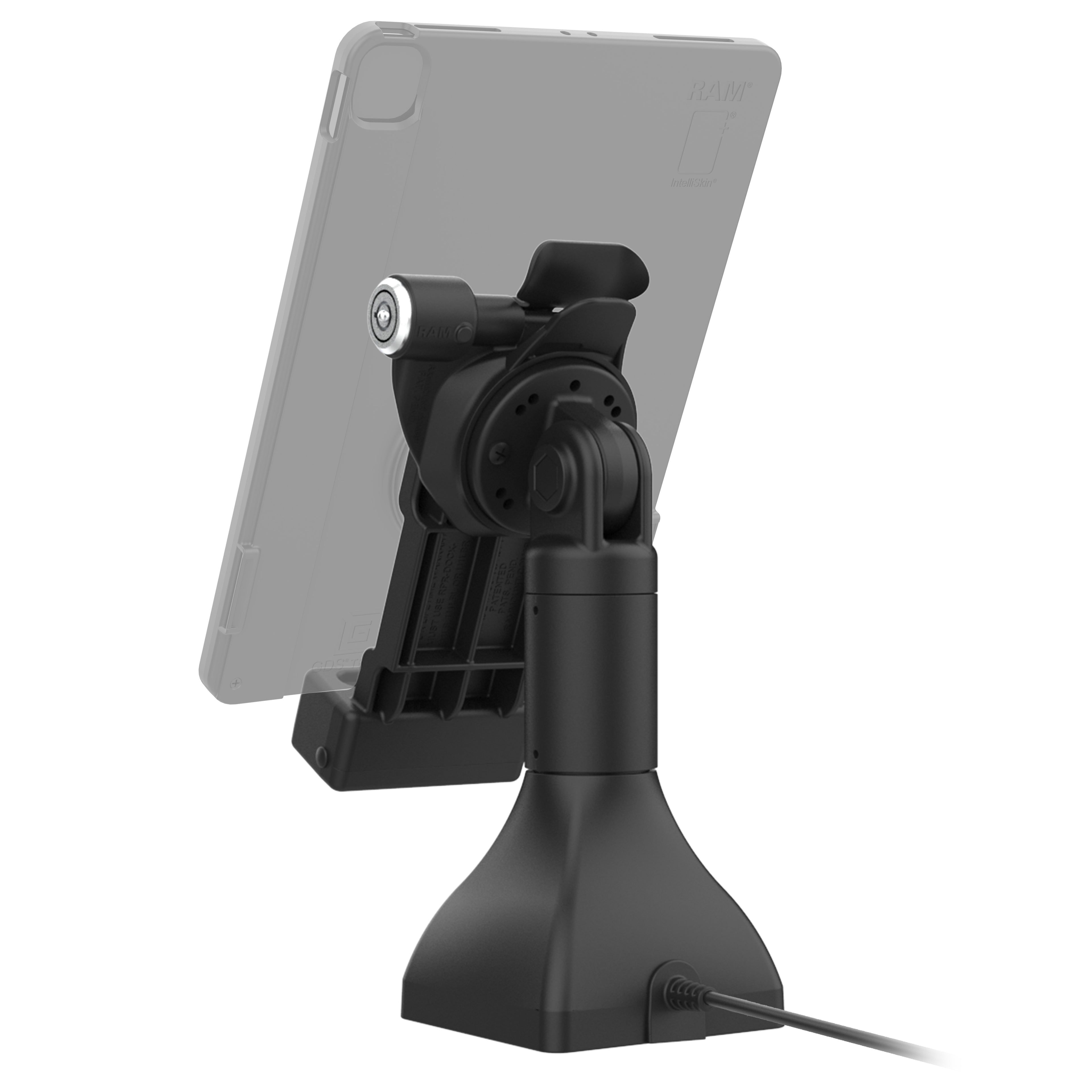 GDS® Uni-Conn™ 17,78 cm (7") Pedestal Dock met slot en oplaadfunctie via USB-C - RAM Mounts RAM-GDS-DOCKLR-D11-7-U1C afbeelding 3