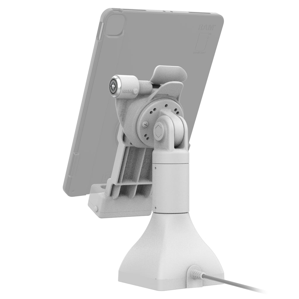 GDS® Uni-Conn™ 17,78 cm (7") Pedestal Dock met slot en oplaadfunctie via PoE - Grijs - RAM Mounts RAM-GDS-DOCKLR-D11-7-U1E-GRY afbeelding 3