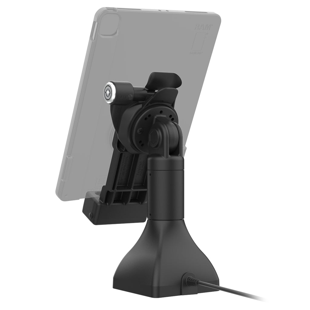 GDS® Uni-Conn™ 17,78 cm (7") Pedestal Dock met slot en oplaadfunctie via PoE - RAM Mounts RAM-GDS-DOCKLR-D11-7-U1E afbeelding 3