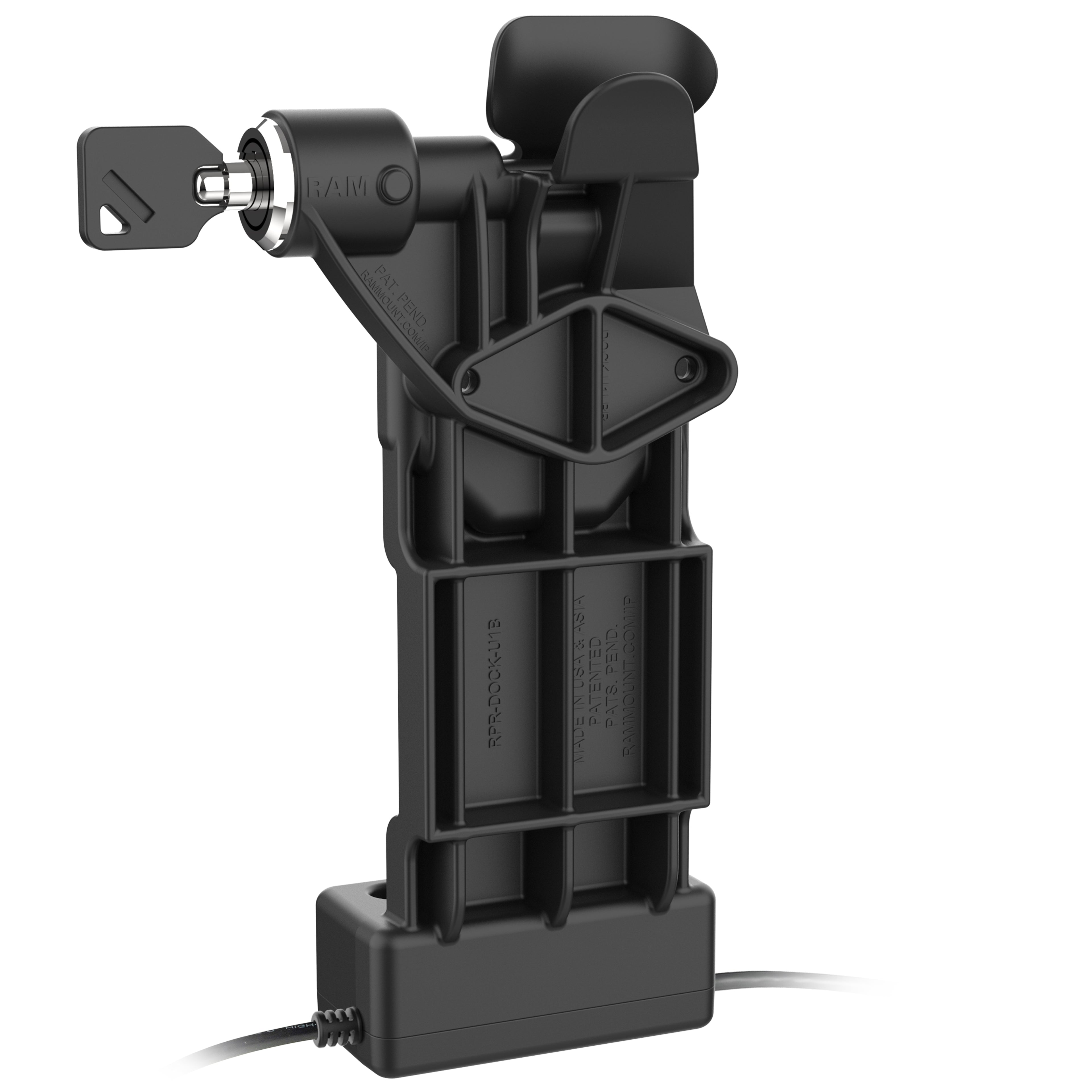 GDS® Uni-Conn™ Rechter vergrendelend dock + enkele USB-C met ontgrendelingshendel - RAM Mounts RAM-GDS-DOCKLR-U1CP-CU afbeelding 5