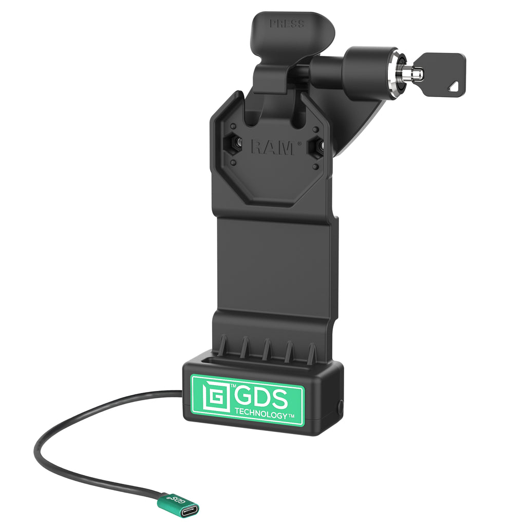 GDS® Uni-Conn™ Rechter vergrendelbaar dock met ontgrendelingshendel - RAM Mounts RAM-GDS-DOCKLR-U1CPU afbeelding 1