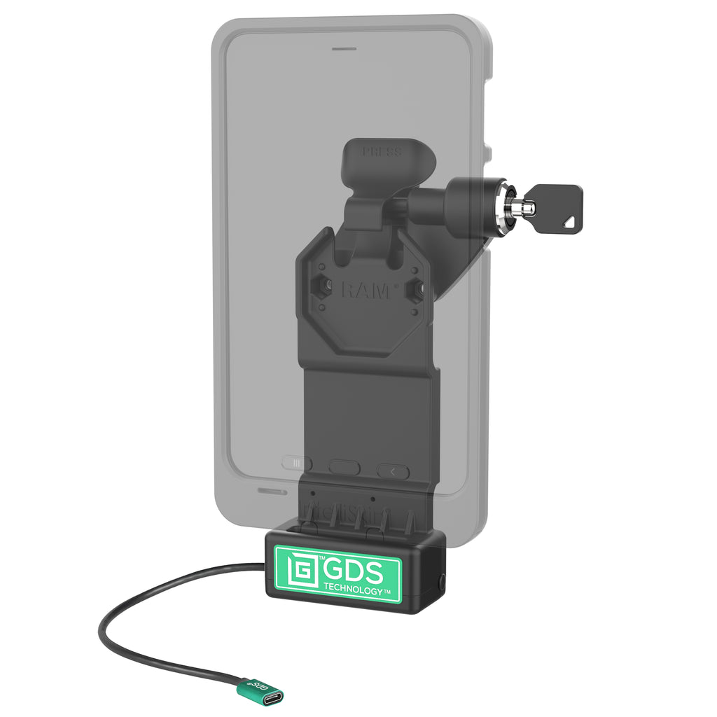 GDS® Uni-Conn™ Rechter vergrendelbaar dock met ontgrendelingshendel - RAM Mounts RAM-GDS-DOCKLR-U1CPU afbeelding 2