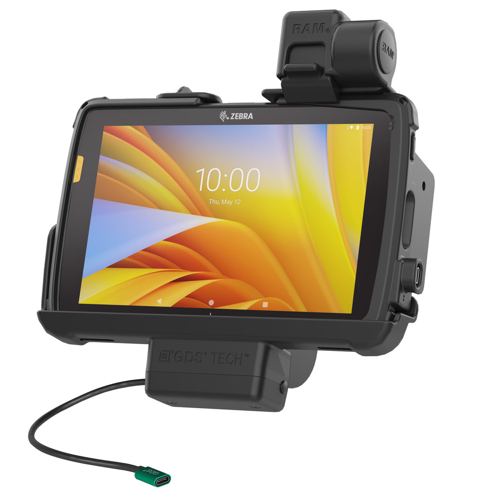 GDS® Powered oplaadstation met vergrendeling voor Zebra ET401 & ET10,16 cm (4") X 20,32 cm (8") met IntelliSkin® - RAM Mounts RAM-GDS-DOCKNLL-ZE20PU afbeelding 1