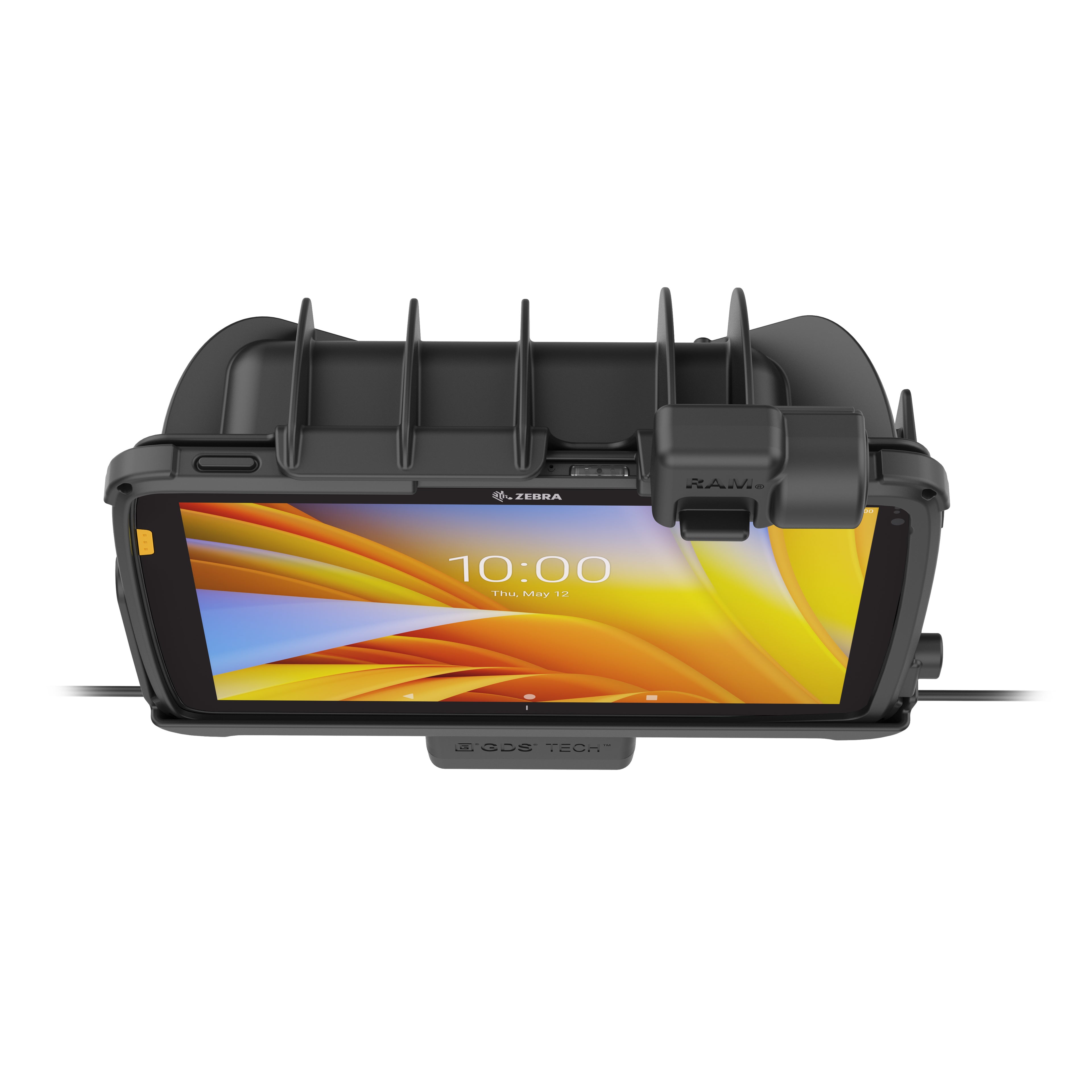 GDS® Power + Dubbele USB Dock met vergrendeling voor Zebra ET401 & ET10,16 cm (4") X 25,40 cm (10") - RAM Mounts RAM-GDS-DOCKNLL-ZE21PD2U afbeelding 6