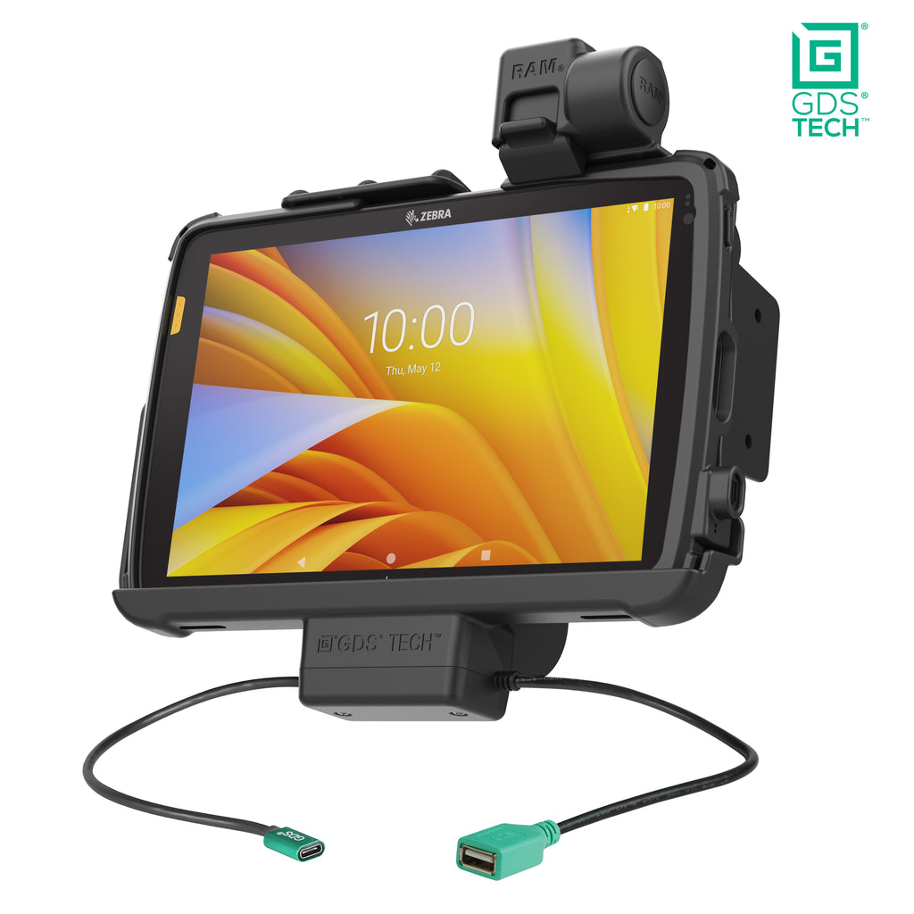 GDS oplaadfunctie en data dock met vergrendeling voor zebra ET401 ET1016 cm 4 x 2540 cm 10 - RAM Mounts RAM-GDS-DOCKNLL-ZE21PDU