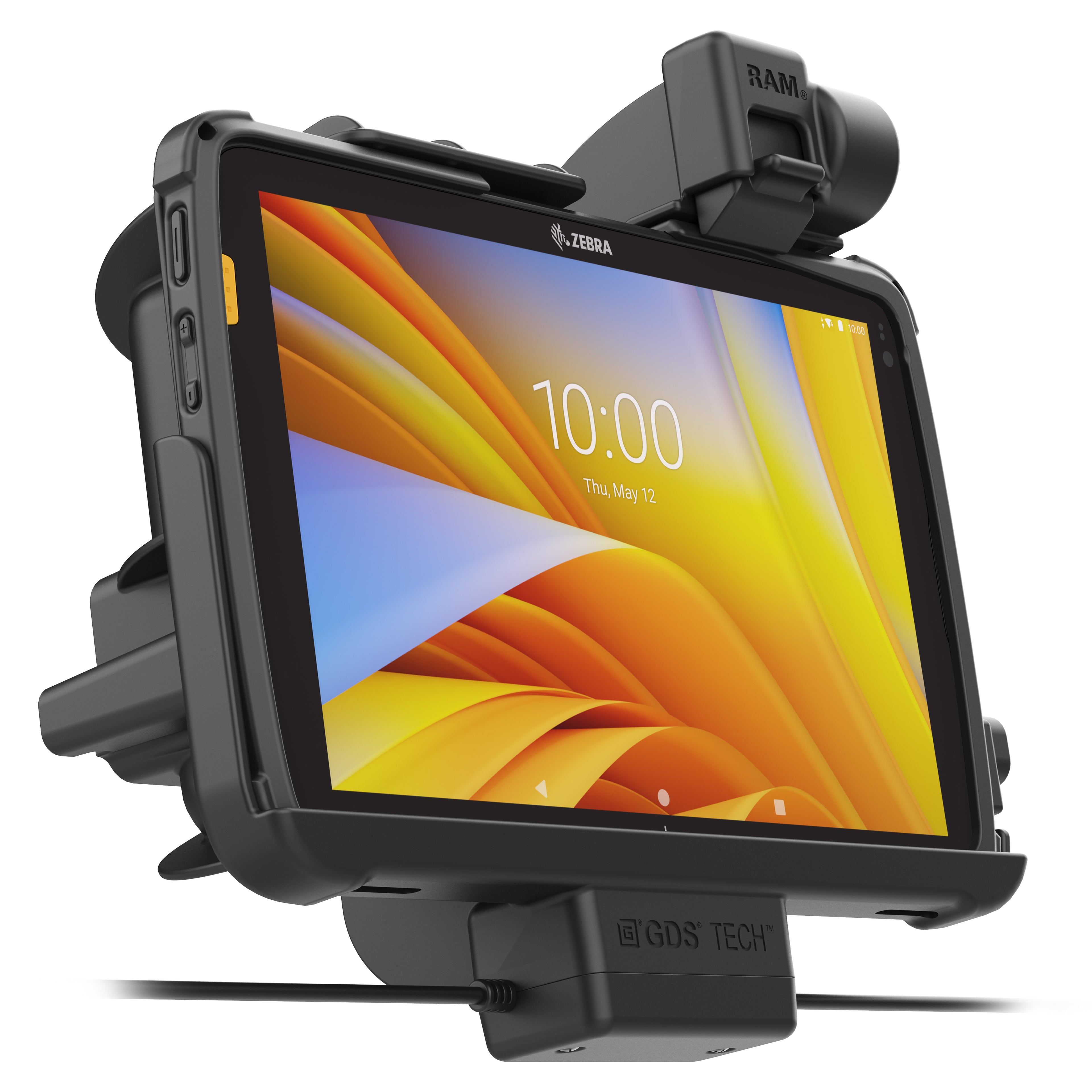 GDS® Oplaadfunctie en Data Dock met vergrendeling voor Zebra ET401 & ET10,16 cm (4") X 25,40 cm (10") - RAM Mounts RAM-GDS-DOCKNLL-ZE21PDU afbeelding 5