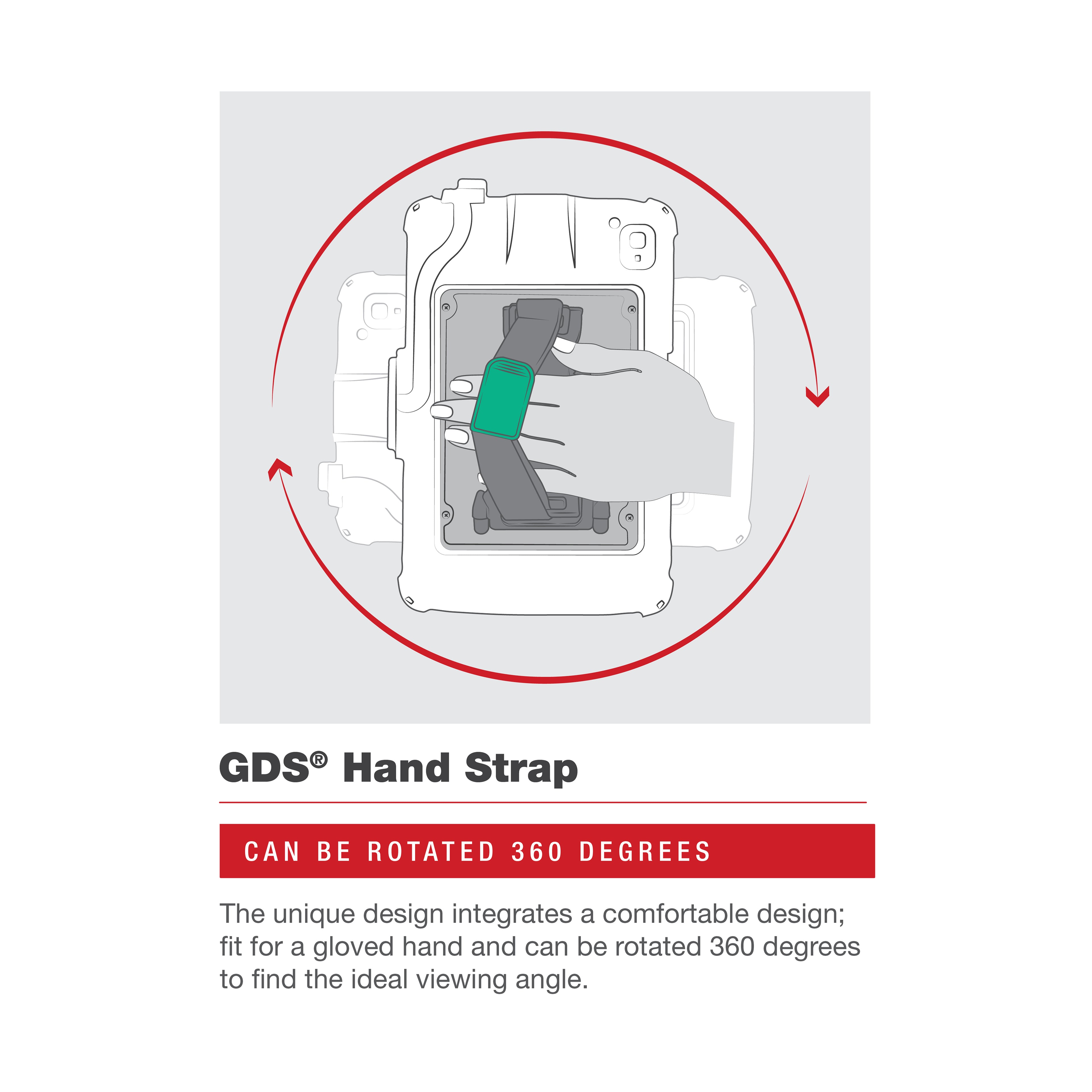GDS® Hand-Stand™ Magnetisch Accessoire voor Zebra ET401 & ET10,16 cm (4") X 25,40 cm (10") Tablet - RAM Mounts RAM-GDS-HS1M-ZE21U afbeelding 5
