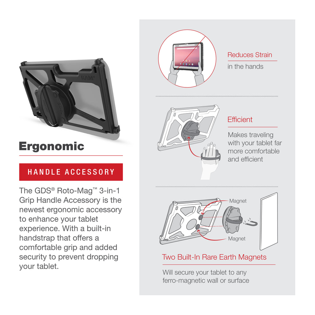 GDS® Roto-Mag™ 3-in-1 Accessoire voor Panasonic FZ-A3 - RAM Mounts RAM-GDS-ROTO2-PAN16U afbeelding 4