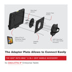 GDS® Roto-Mag™ 3-in-1 Handriem Accessoire voor Zebra ET4x 8" Tablet - RAM Mounts RAM-GDS-ROTO2-ZE20U afbeelding 4
