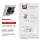 GDS® Roto-Mag™ 3-in-1 Greep Handvat Accessoire voor Zebra ET4x 10" Tablet - RAM Mounts RAM-GDS-ROTO2-ZE21U afbeelding 3