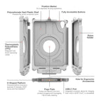 IntelliSkin® Next Gen voor Apple iPad mini (A17 Pro) & mini 6 - Grijs - RAM Mounts RAM-GDS-SKIN-AP36-NG-GRY afbeelding 7