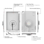 IntelliSkin® Thin-Case™ voor iPad 10e & 11e Gen (Pogo Pads achterkant) - Grijs - RAM Mounts RAM-GDS-SKIN-AP40-TCB-GRY afbeelding 5