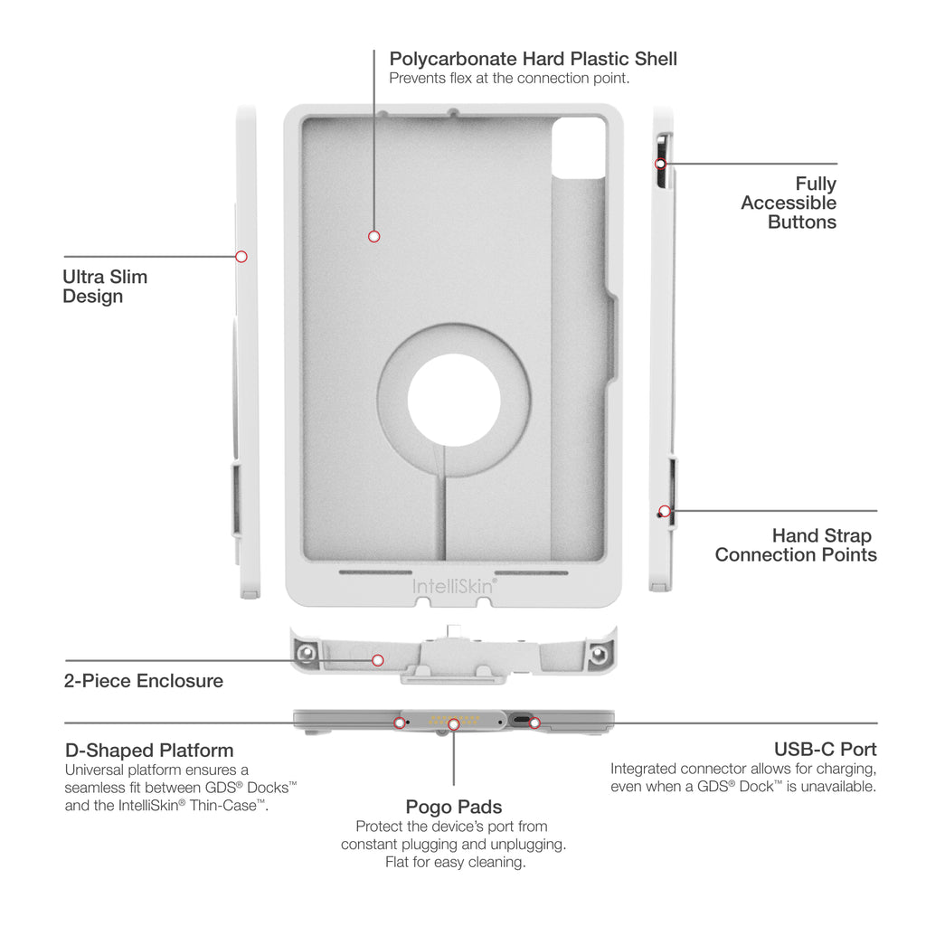 IntelliSkin® Thin-Case™ voor iPad Air 11 (M2, M3, M4) - Grijs - RAM Mounts RAM-GDS-SKIN-AP45-M2-TCD-GRY afbeelding 5