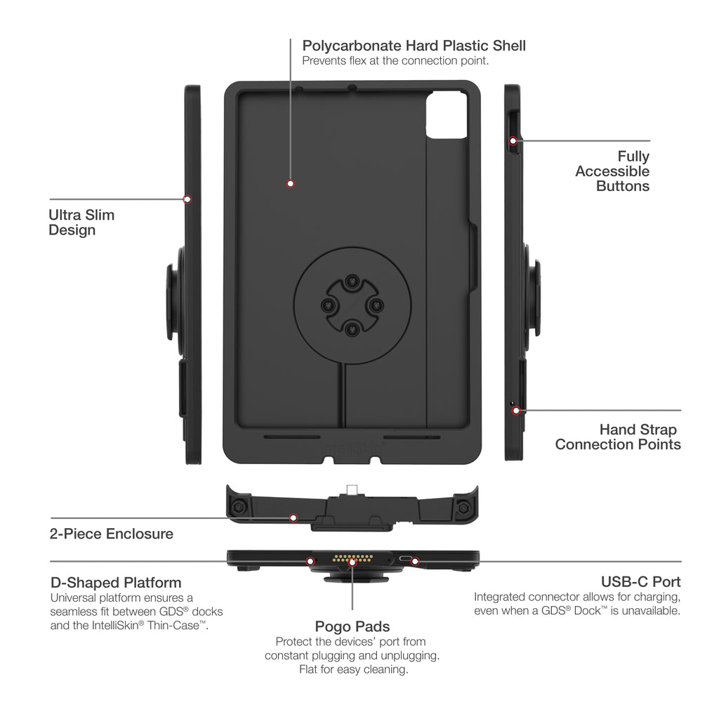 IntelliSkin® Thin-Case™ voor iPad Air 11 (M2, M3, M4) - RAM Mounts RAM-GDS-SKIN-AP45-M2-TCD afbeelding 5
