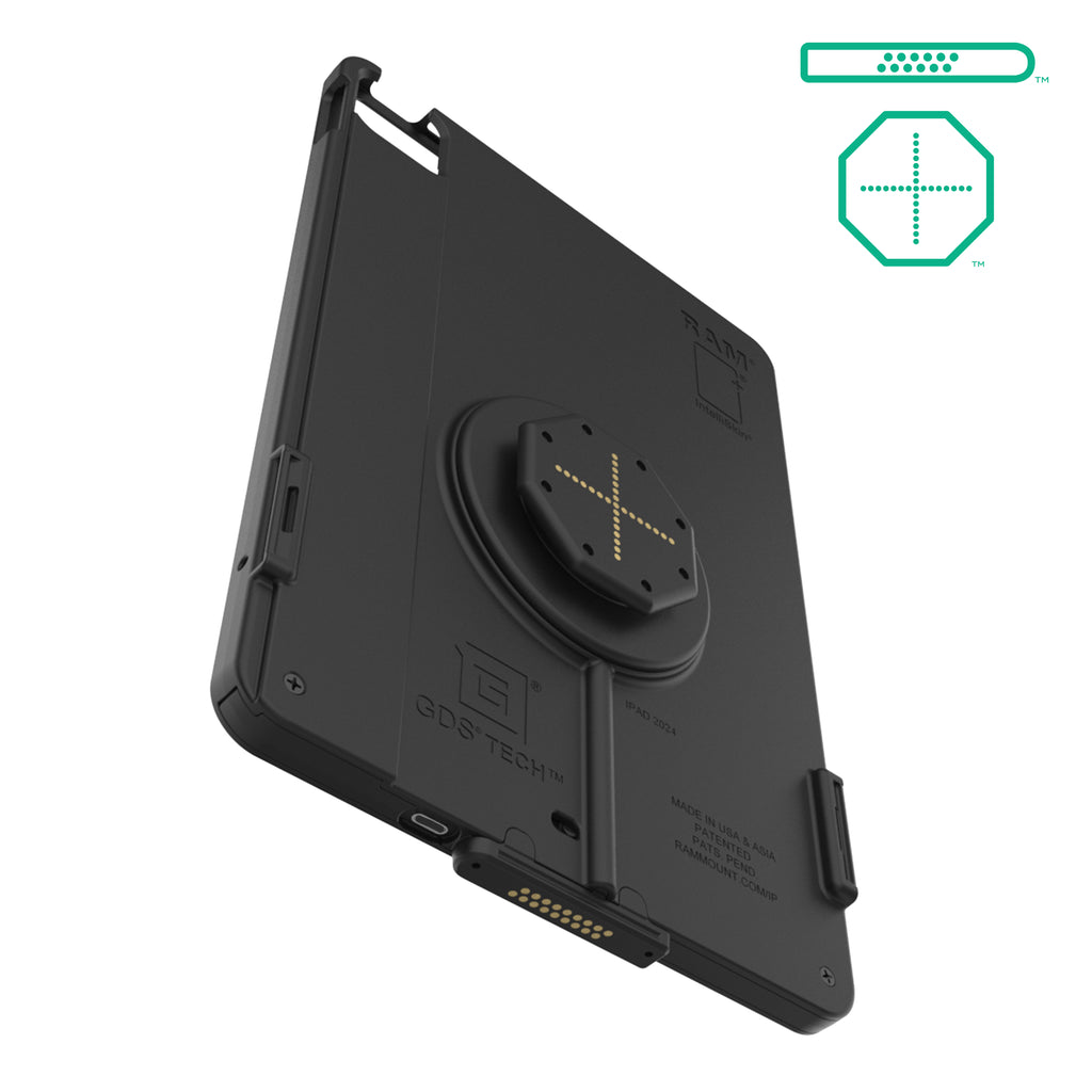 IntelliSkin® Thin-Case™ voor iPad Pro 11 (D-vorm & Achterste Pogo Pads) - RAM Mounts RAM-GDS-SKIN-AP45-M4-TCDB afbeelding 2