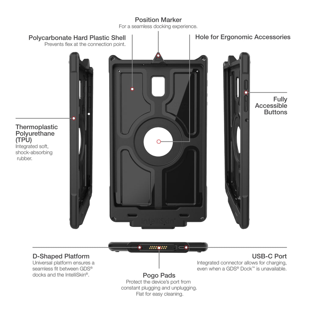IntelliSkin® Next Gen voor Samsung Tab A 10.5 SM-T590 & T-597 - RAM Mounts RAM-GDS-SKIN-SAM66-NG afbeelding 6