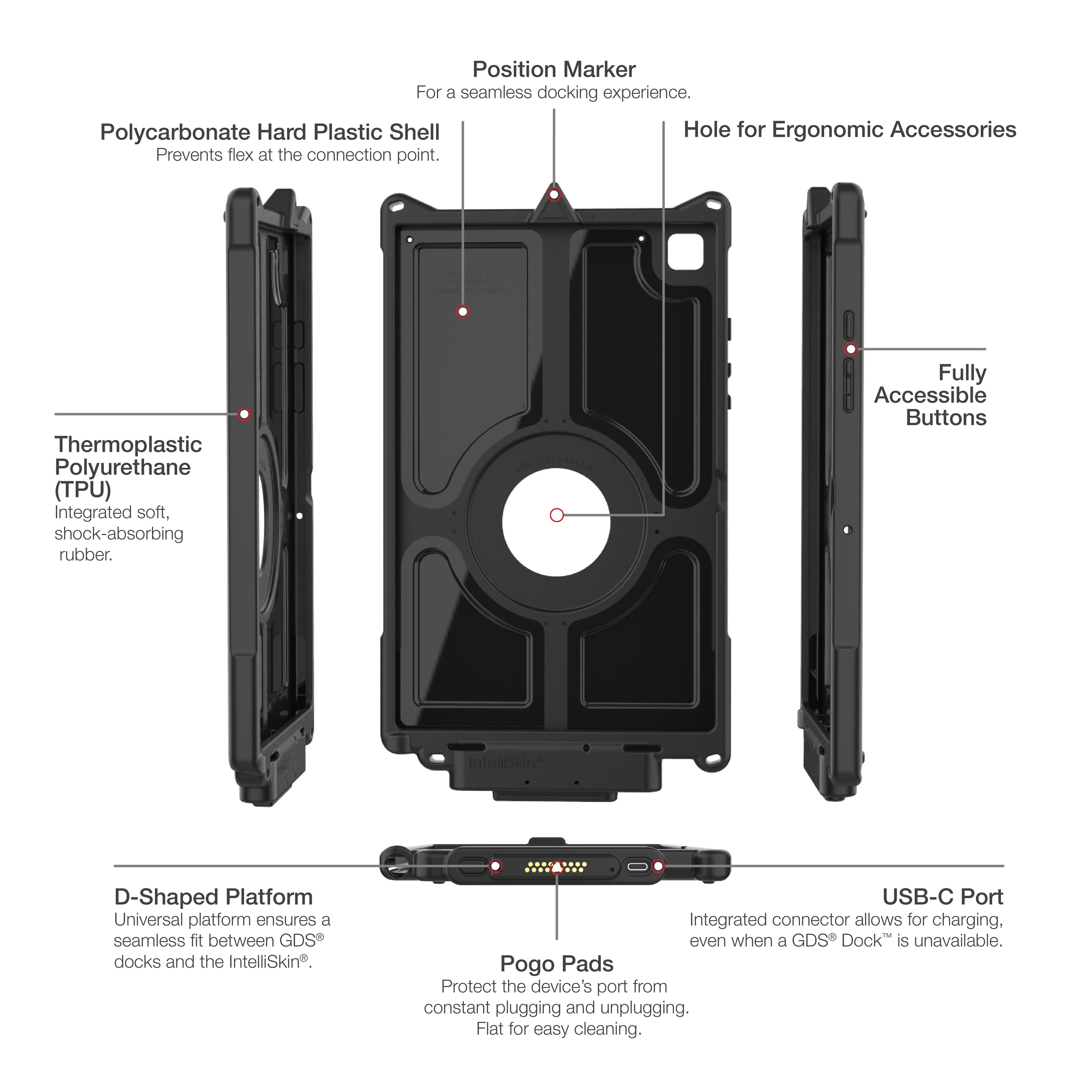 IntelliSkin® Next Gen voor Samsung Tab A7 10.4 - RAM Mounts RAM-GDS-SKIN-SAM75-NG afbeelding 6