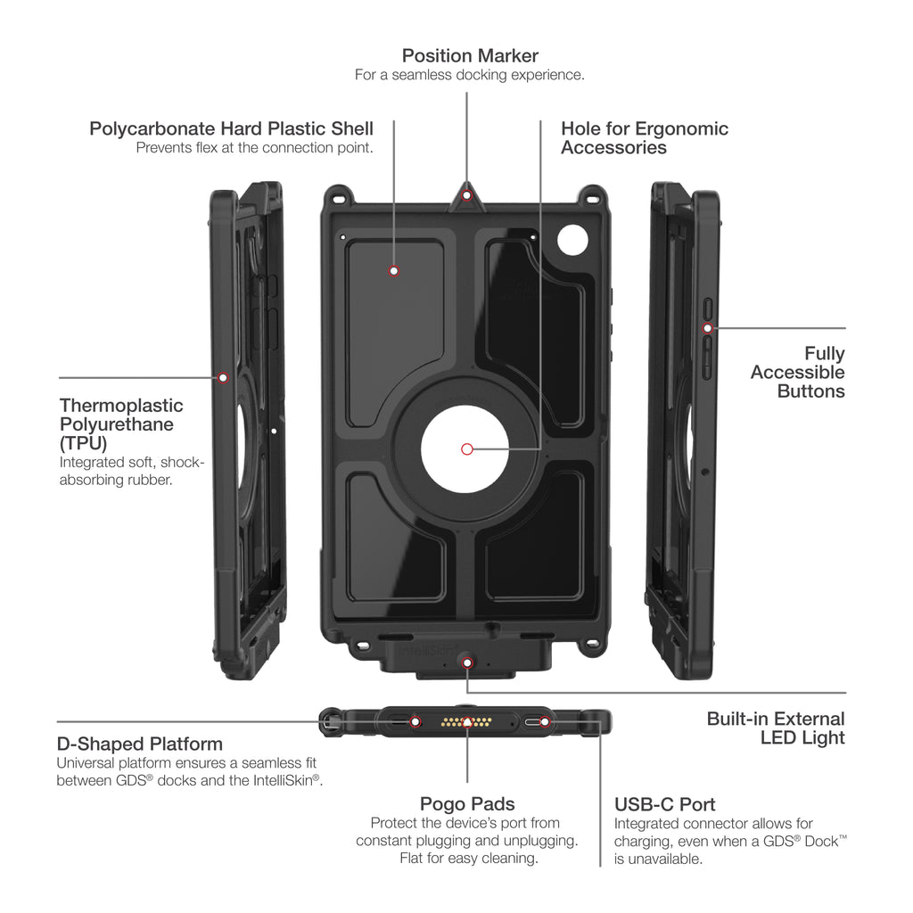 IntelliSkin® Next Gen met LED-licht voor Samsung Tab A8 10.5" - RAM Mounts RAM-GDS-SKIN-SAM83-NG-LED afbeelding 7