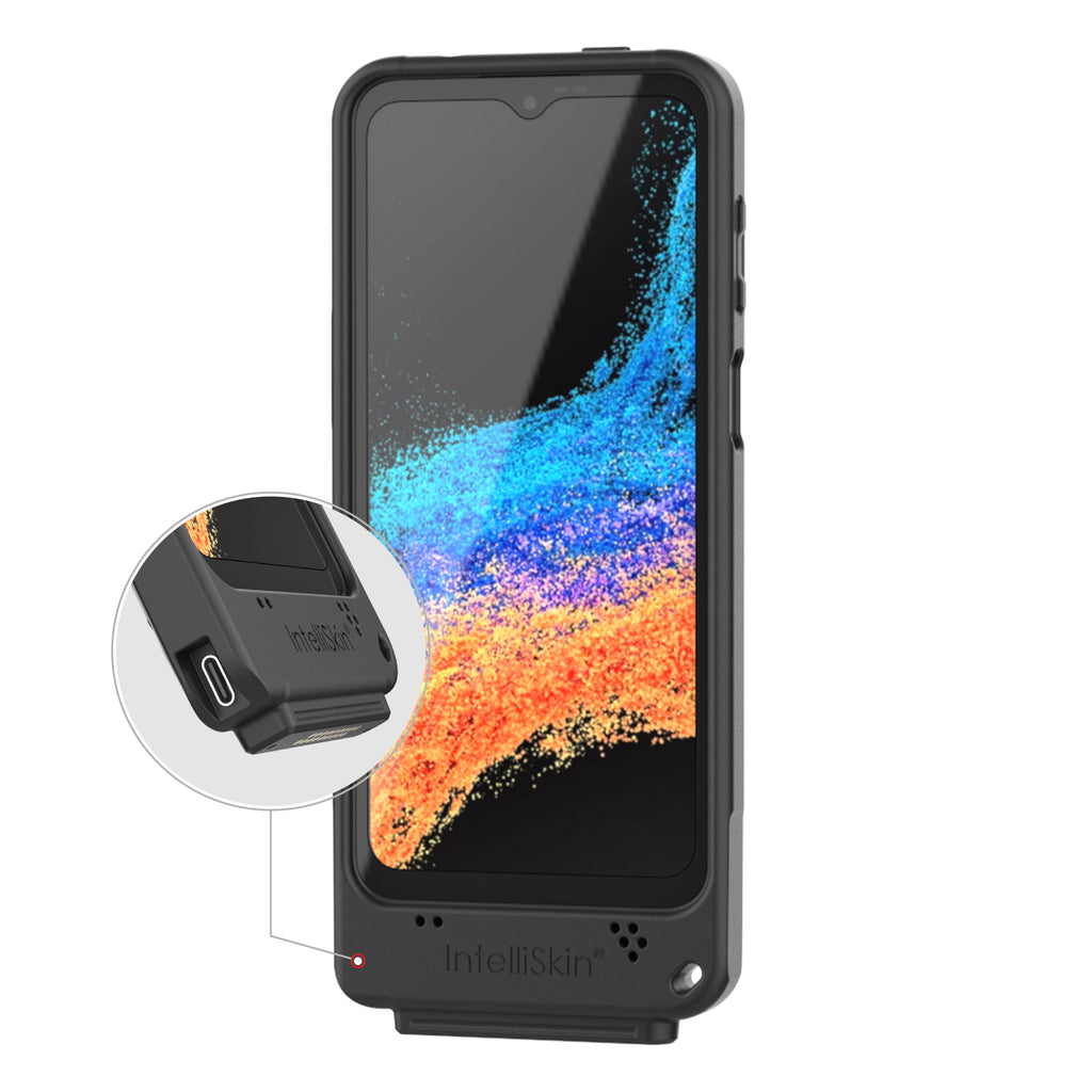 Intelliskin voor Samsung XCOVER7 pro 6 pro met externe USB-C poort - RAM Mounts RAM-GDS-SKIN-SAM84-C