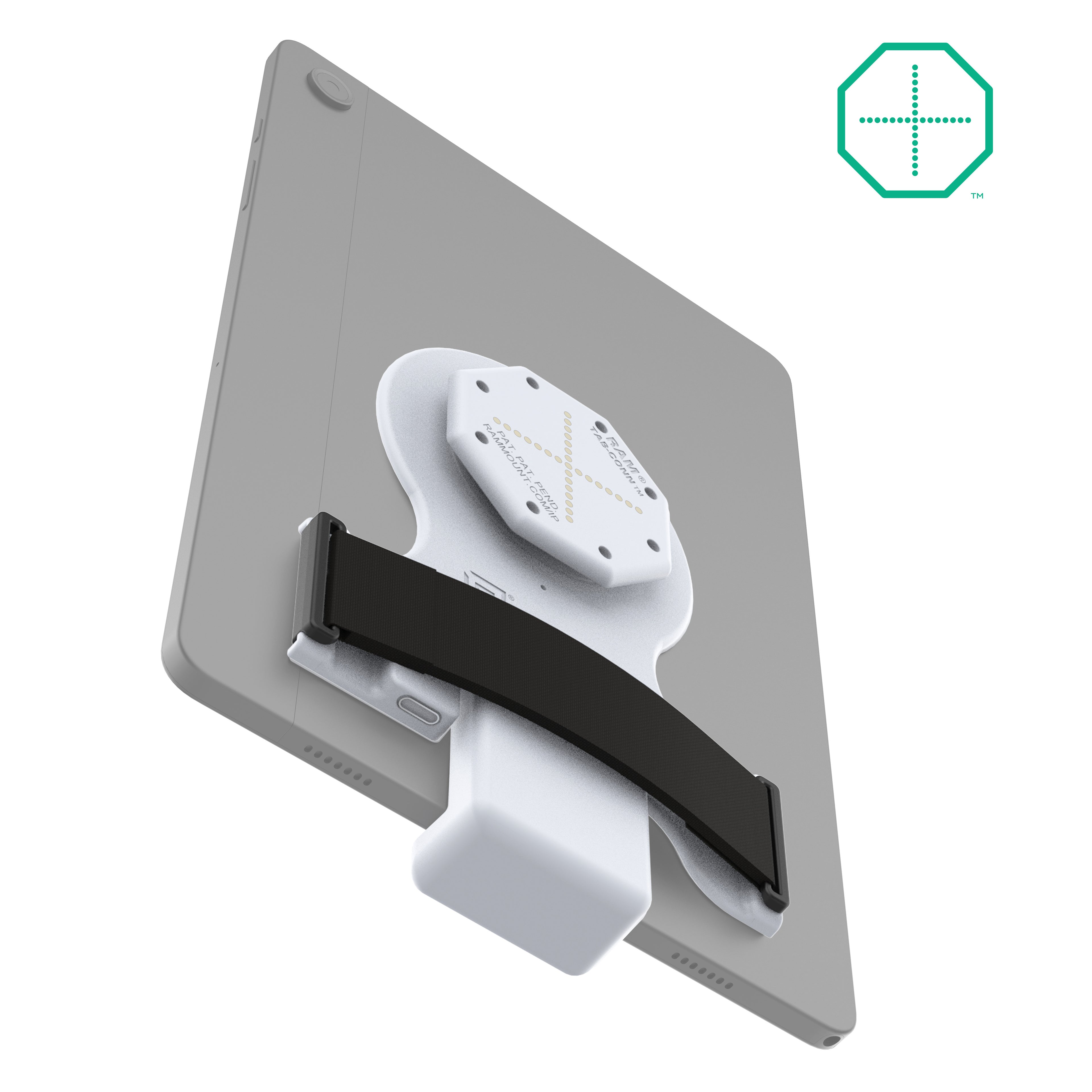 GDS® Tab-Conn™ voor Tablets Zonder Hoes (Achterste Pogo Pads) - Grijs - RAM Mounts RAM-GDS-TABC-B1B-GRY afbeelding 2