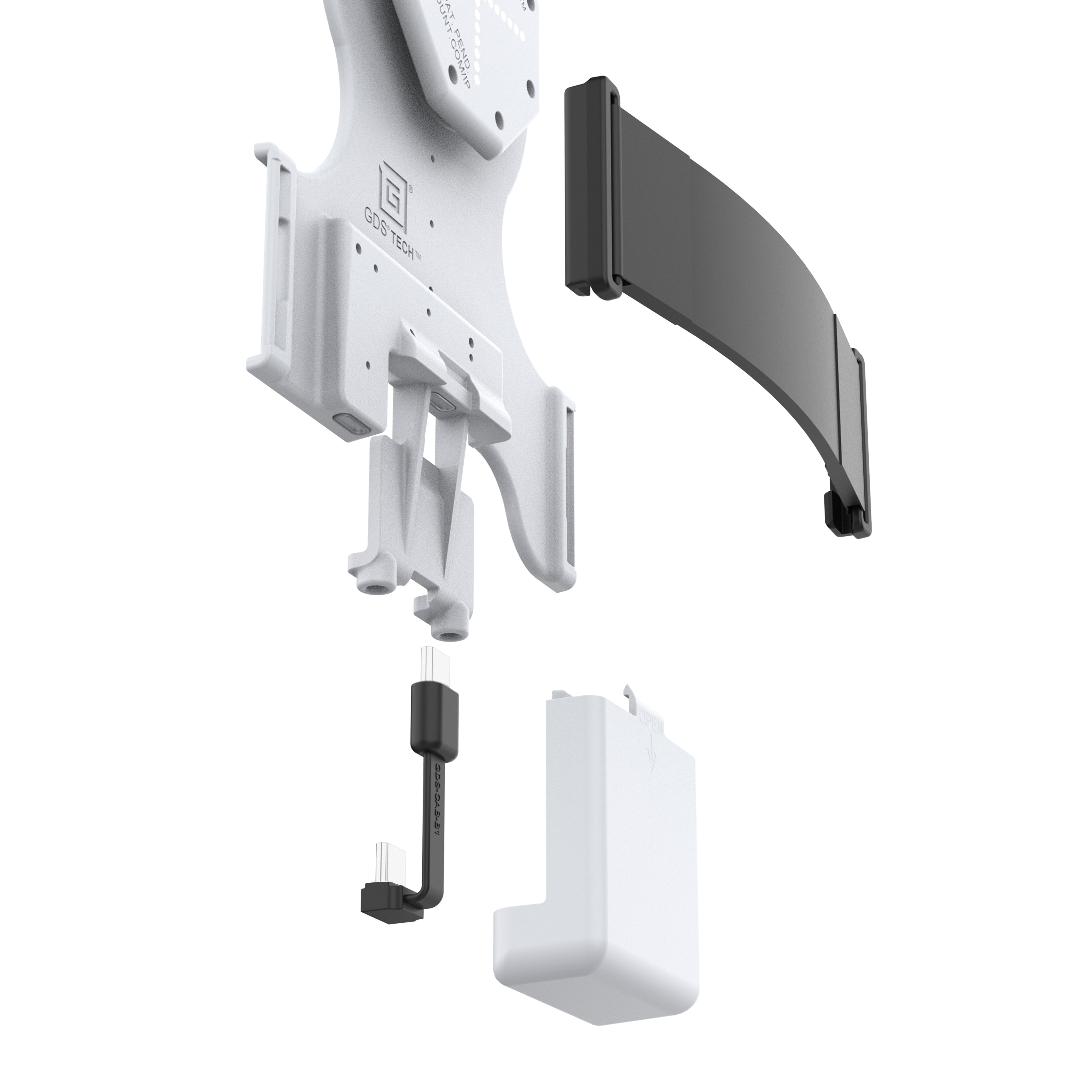 GDS® Tab-Conn™ voor Folio-stijlhoezen (Achterste Pogo Pads) - Grijs - RAM Mounts RAM-GDS-TABC-F1B-GRY afbeelding 4