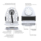GDS® Tab-Conn™ voor Tablets Zonder Hoes (D-vorm & Achterste Pads) - Grijs - RAM Mounts RAM-GDS-TABC-B1DB-GRY afbeelding 4