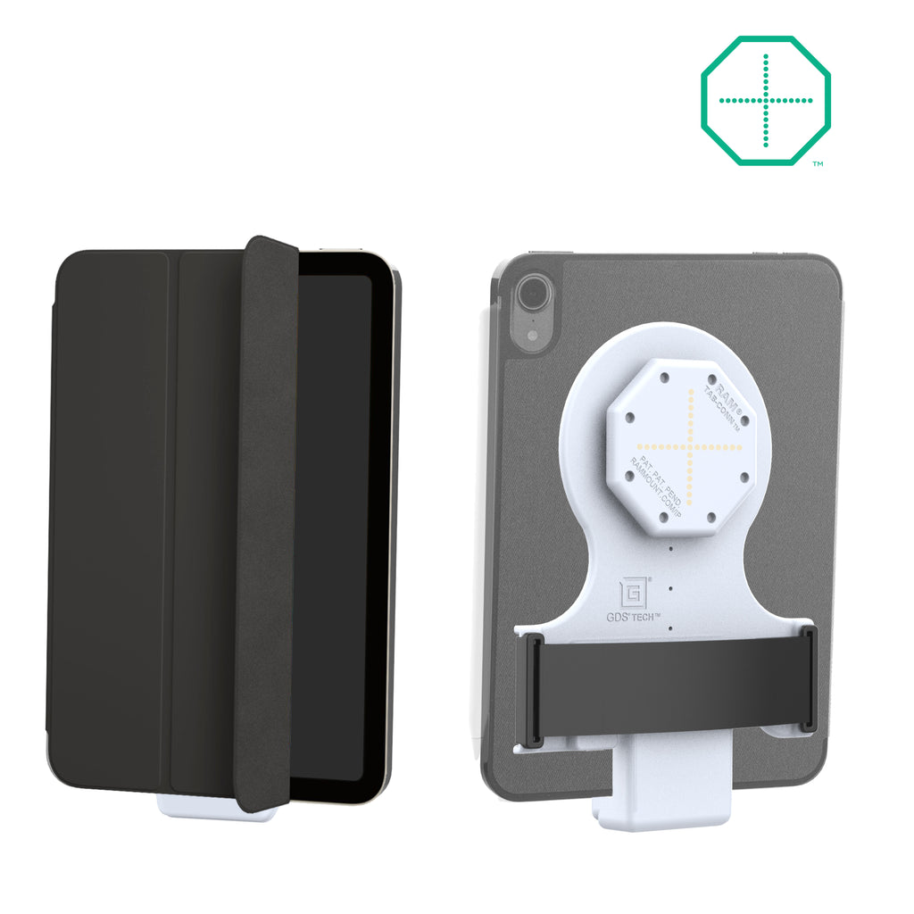 GDS tab conntrade voor folio stijlhoezen achterste pogo pads grijs - RAM Mounts RAM-GDS-TABC-F1B-GRY